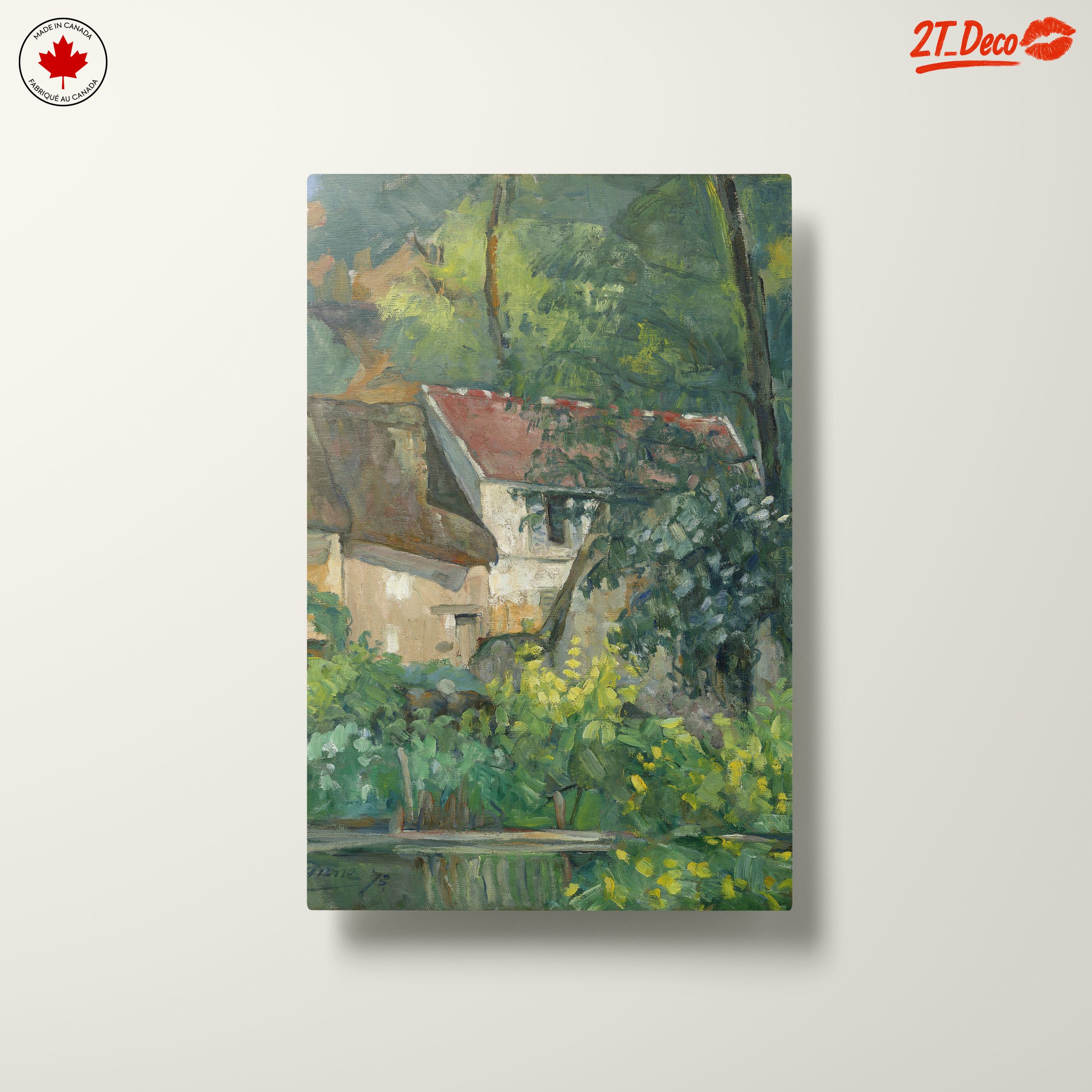 Lush Greenery and Floral Landscape Artwork - Image 10