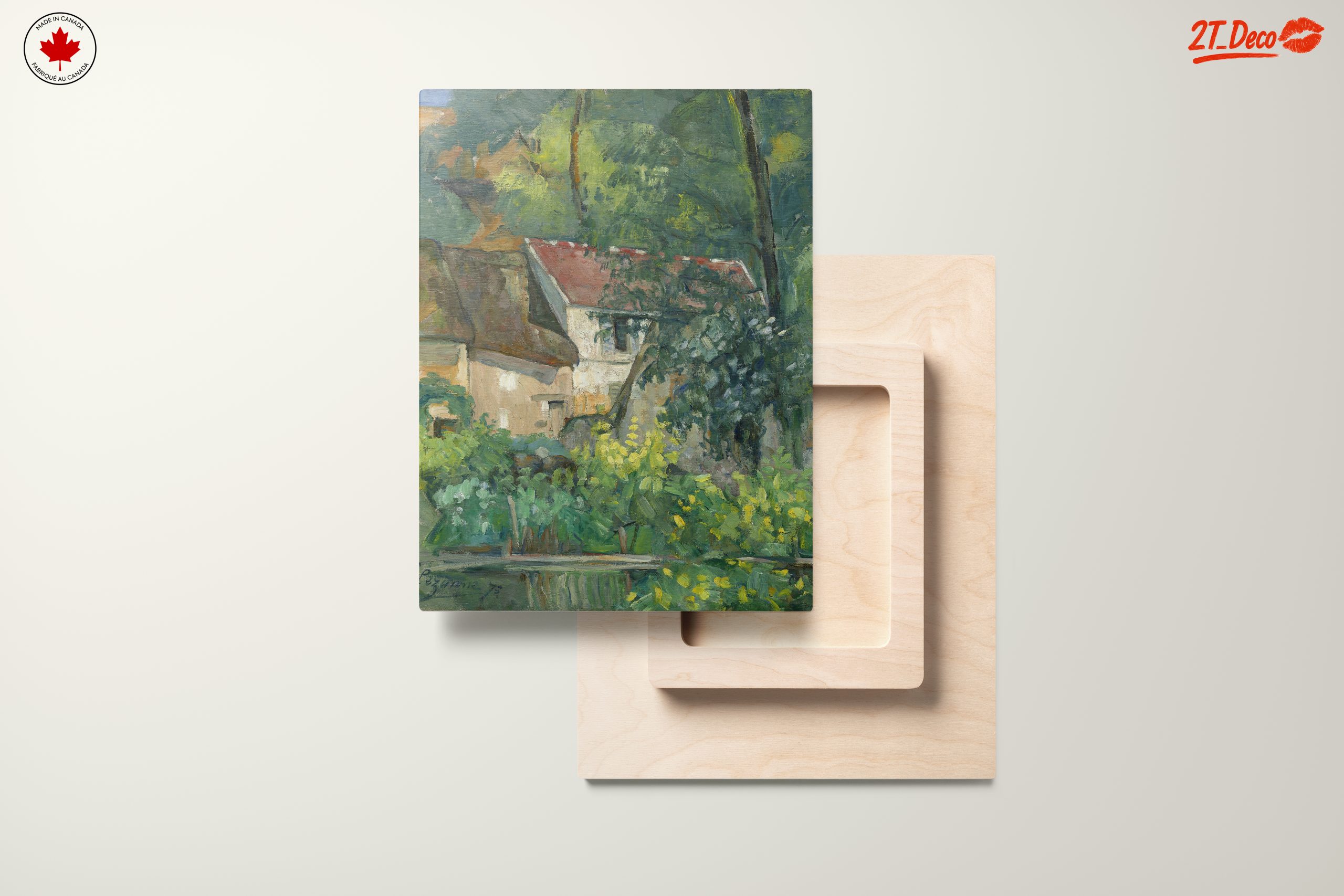 Lush Greenery and Floral Landscape Artwork - Image 11