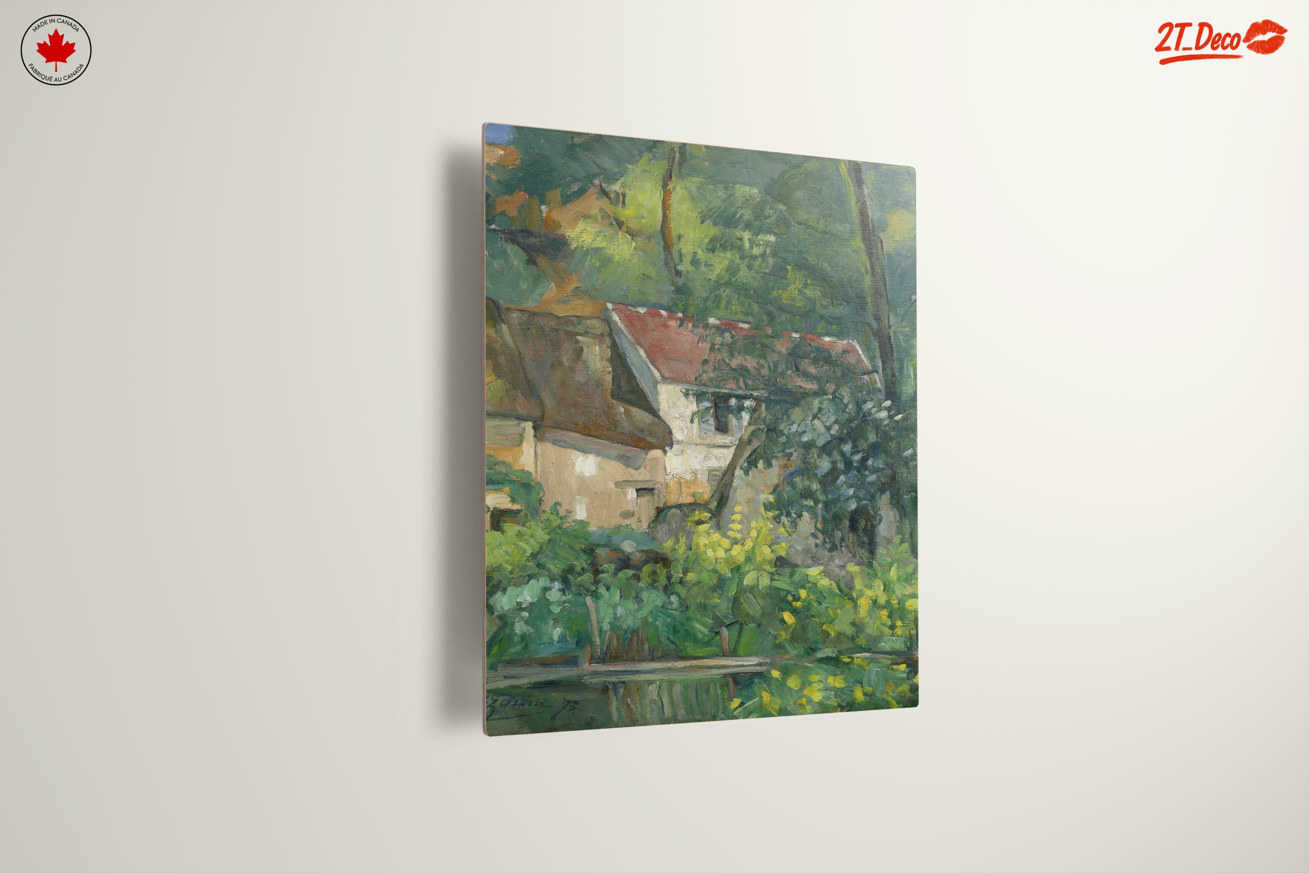 Lush Greenery and Floral Landscape Artwork - Image 13