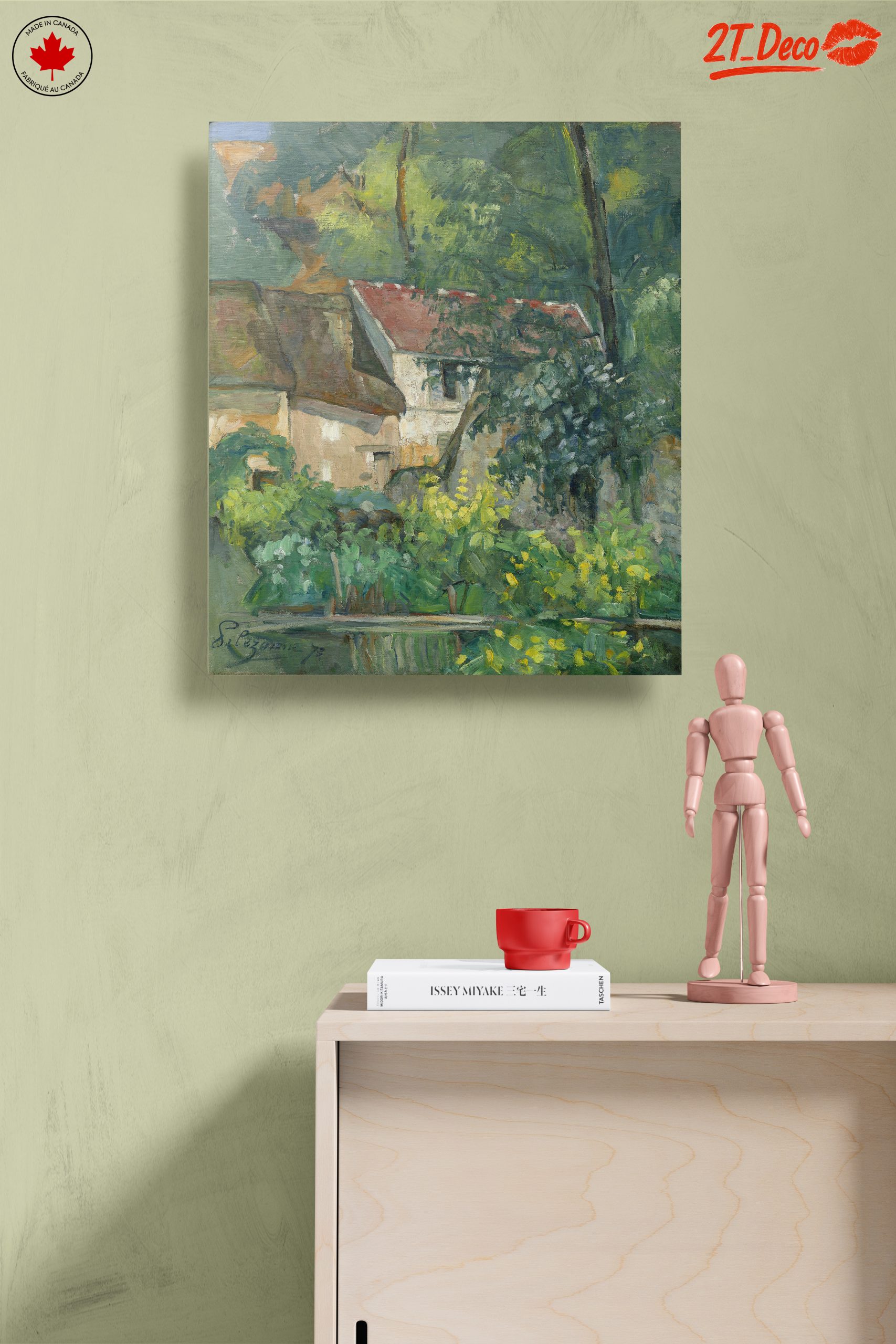 Lush Greenery and Floral Landscape Artwork - Image 14