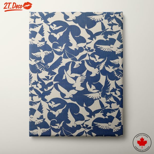 Playful Bird Patterns in Blue and White