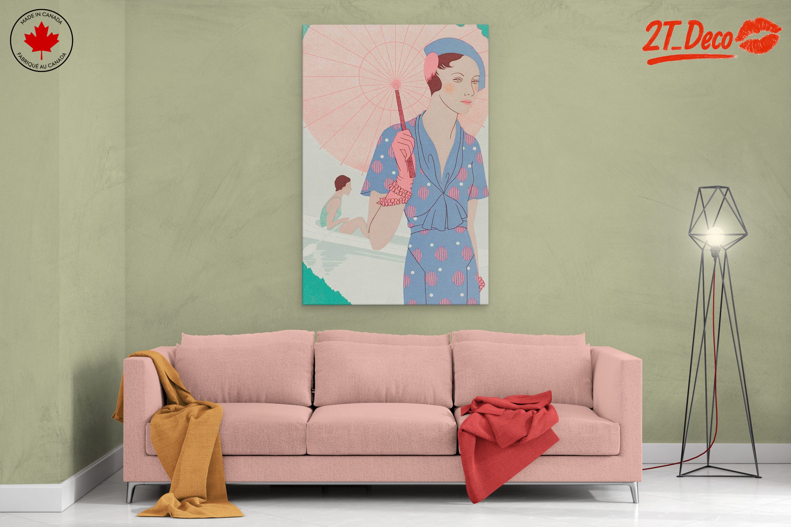 Stylized Vintage Women Portrait Art - Image 2
