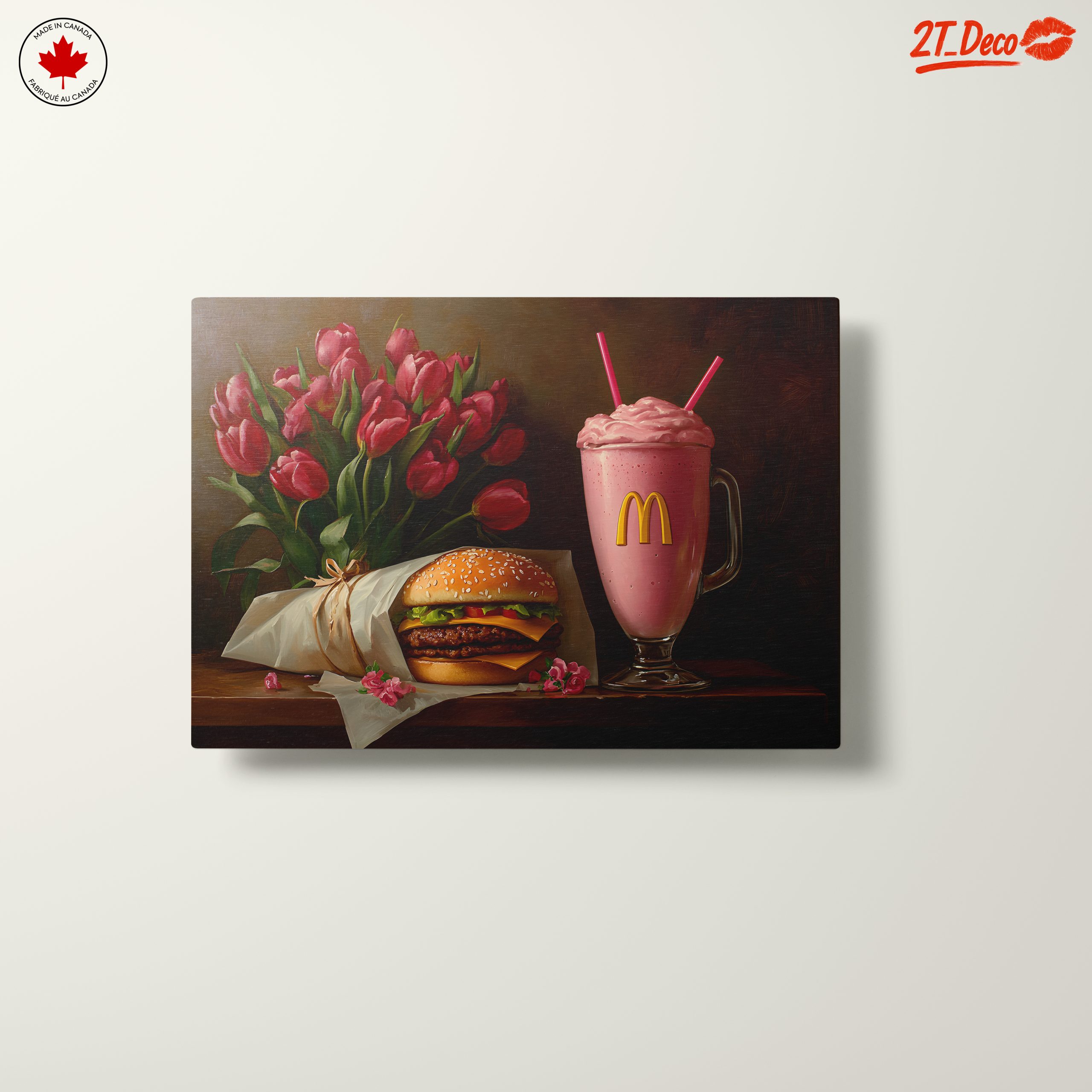 Delicious Fast Food Still Life with Flowers - Image 10