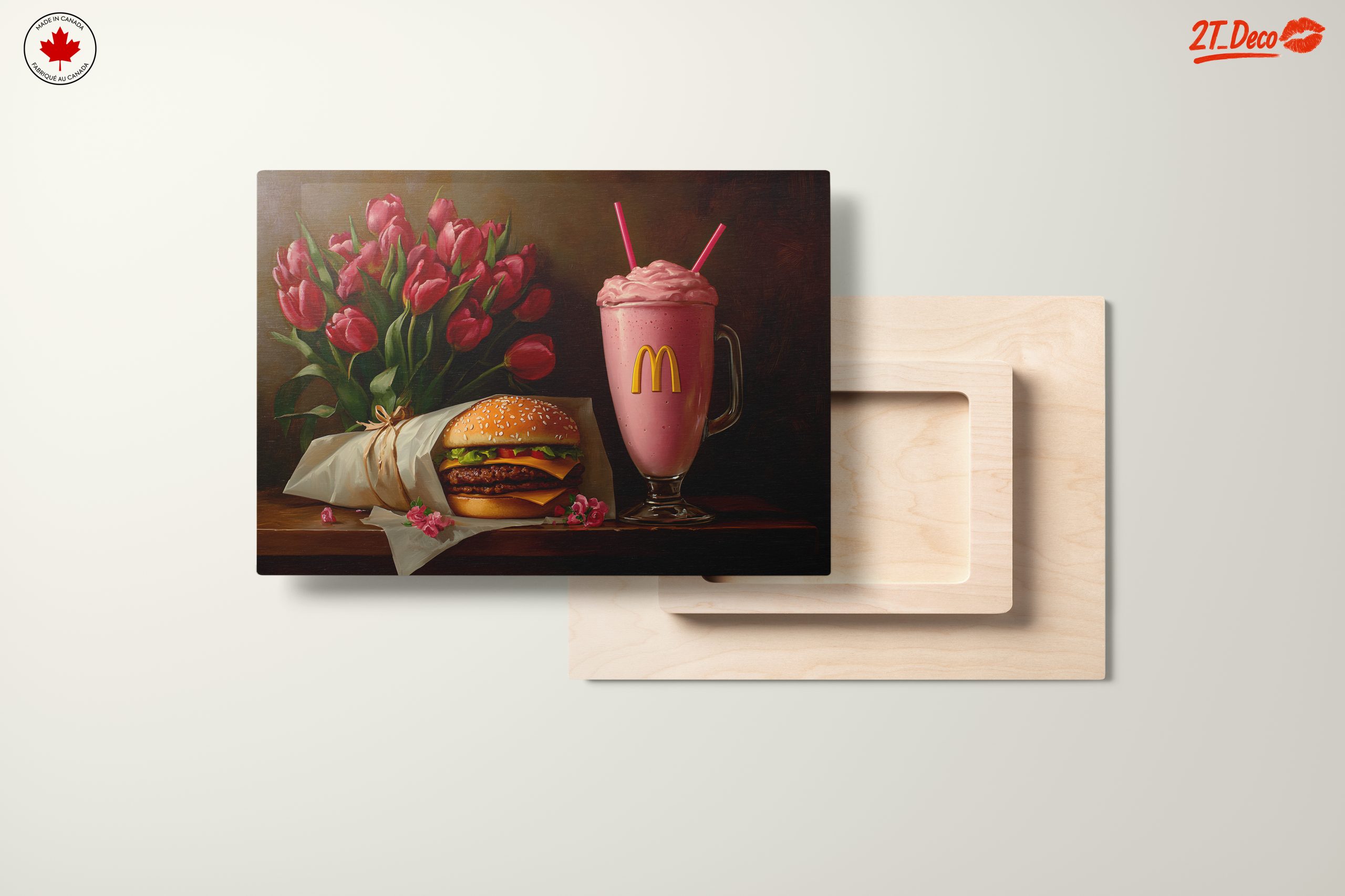 Delicious Fast Food Still Life with Flowers - Image 11