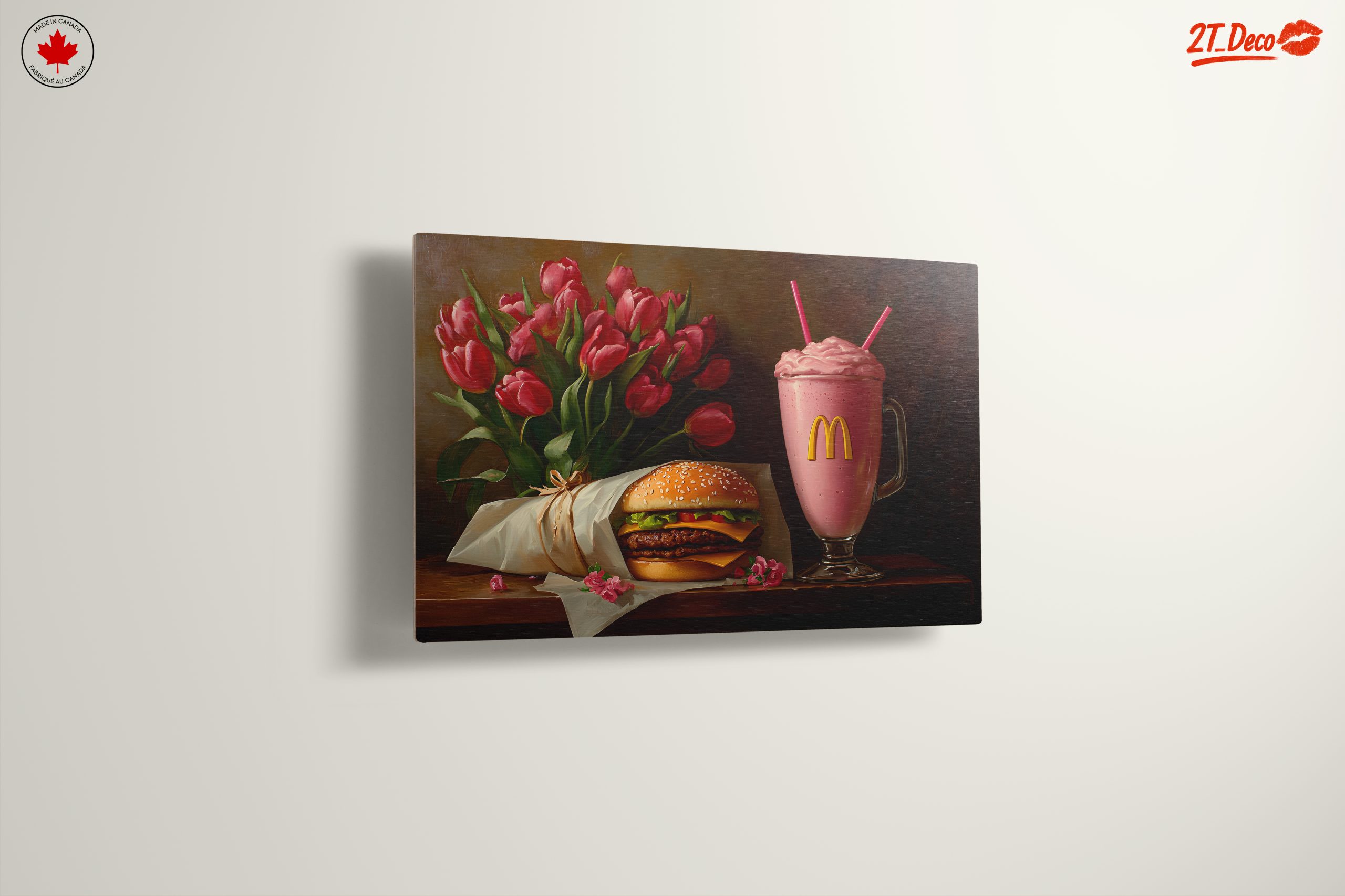 Delicious Fast Food Still Life with Flowers - Image 13