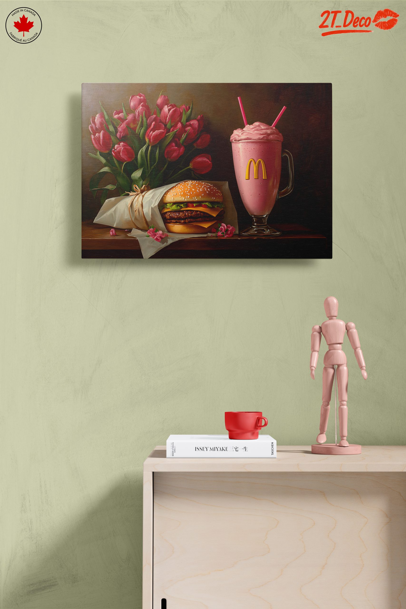 Delicious Fast Food Still Life with Flowers - Image 14