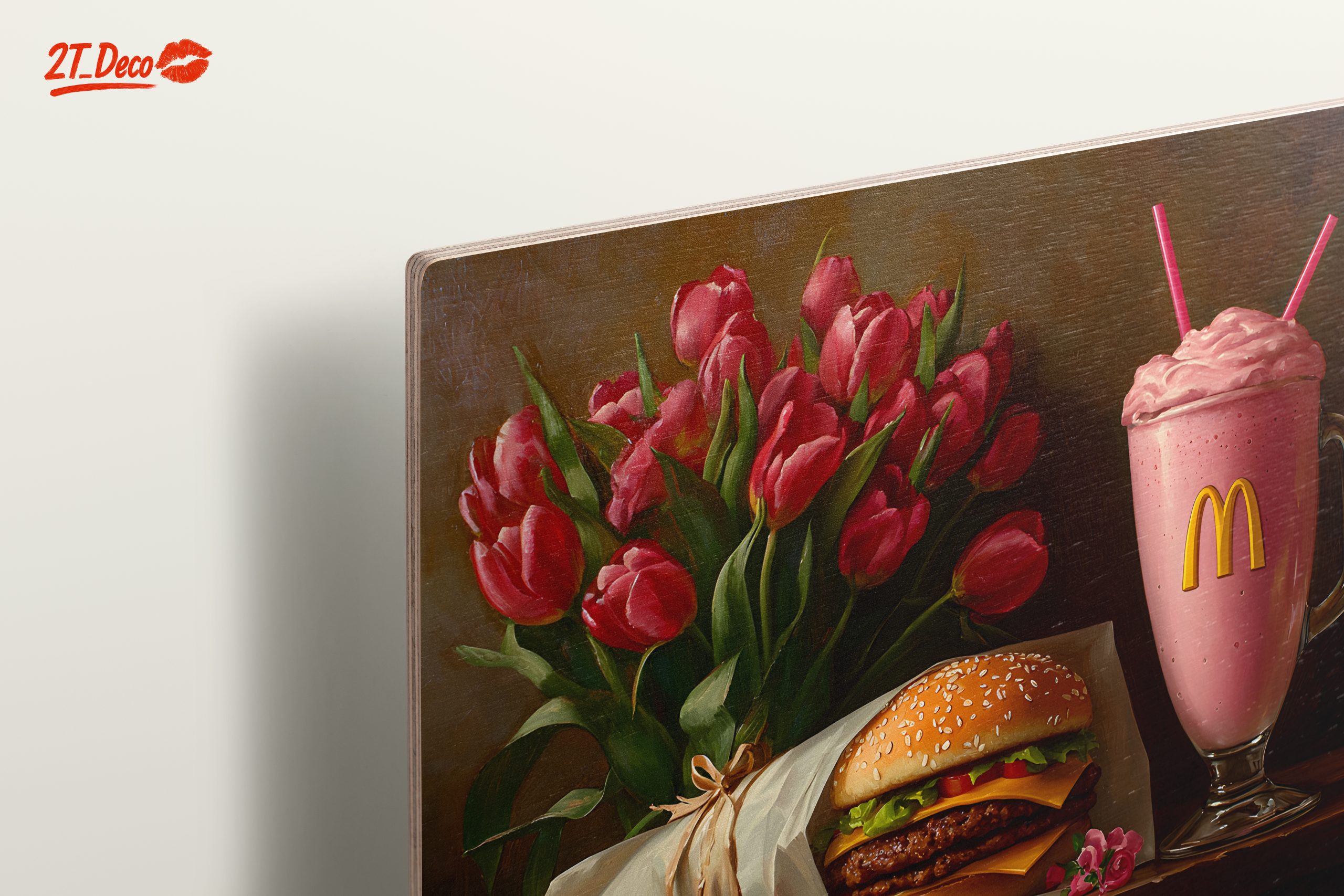 Delicious Fast Food Still Life with Flowers - Image 15