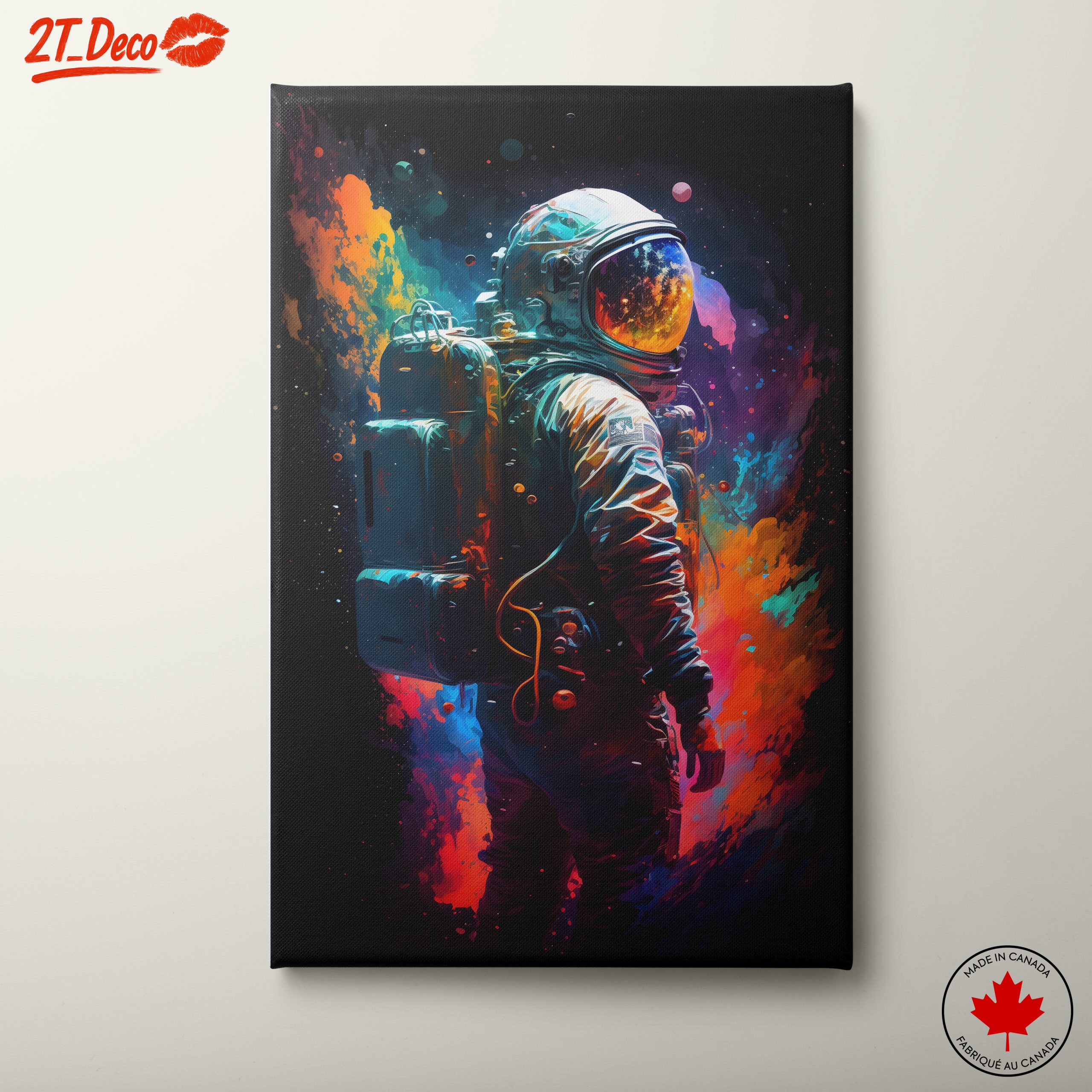 Vibrant Astronaut in Cosmic Space 2