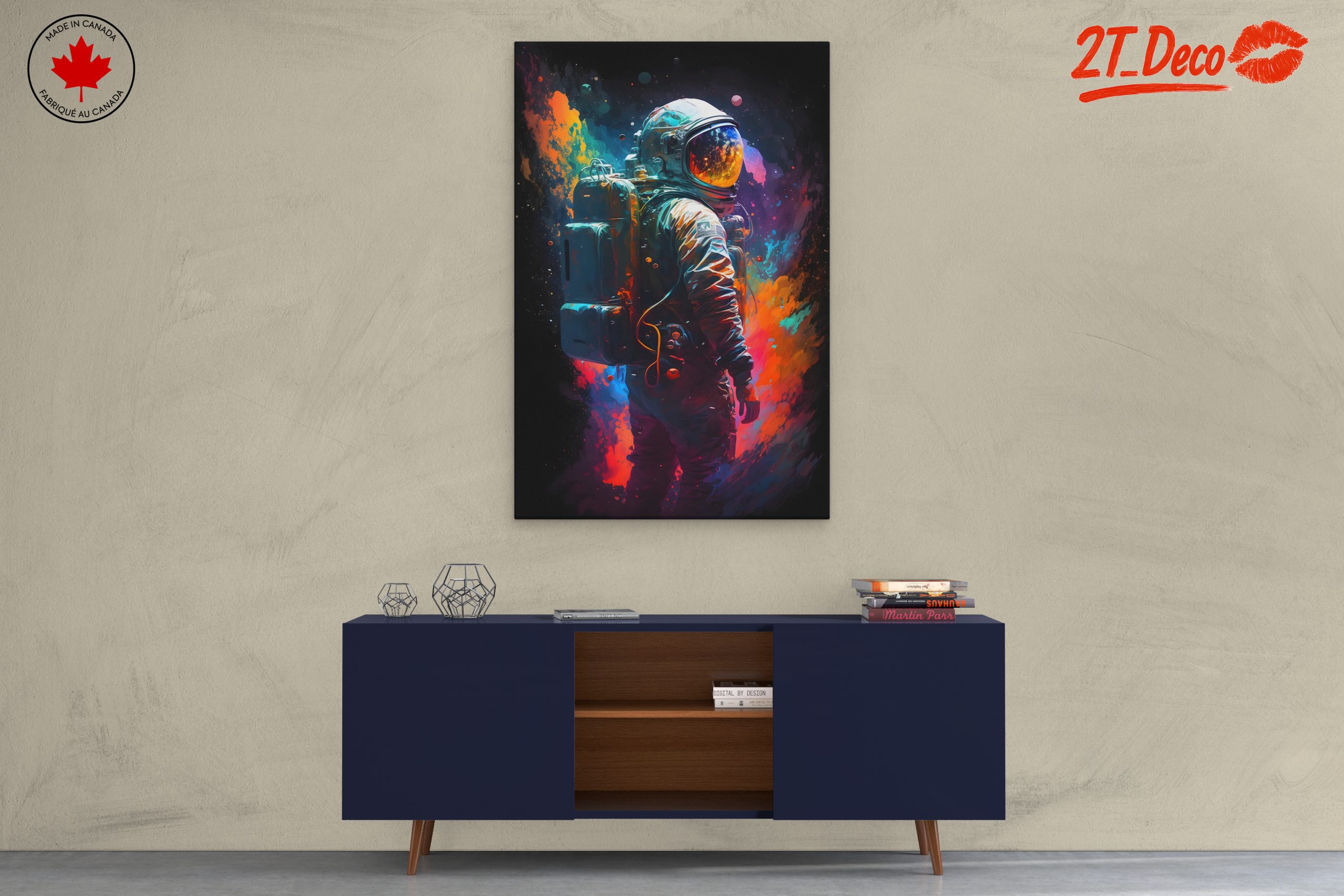 Vibrant Astronaut in Cosmic Space 2 - Image 3