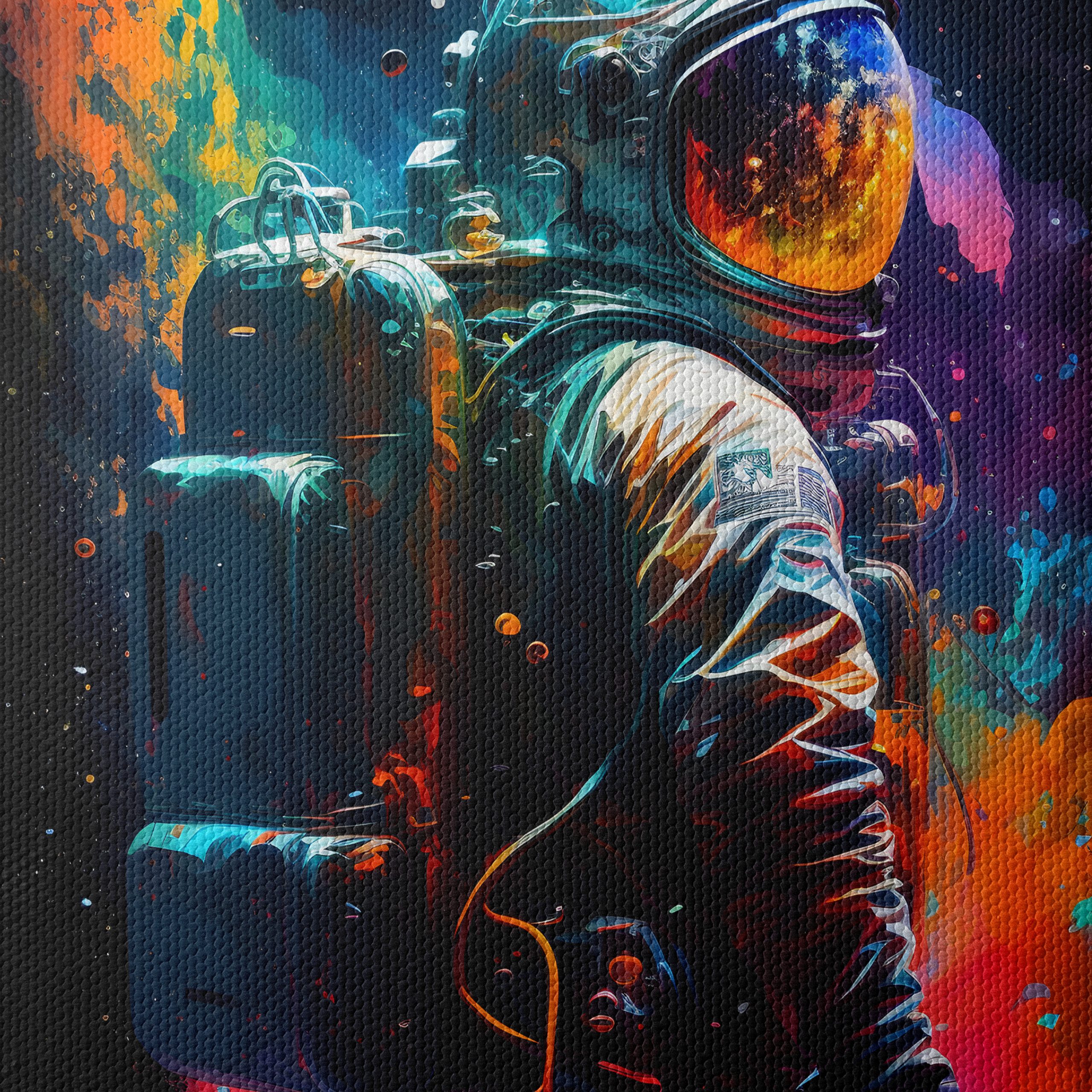 Vibrant Astronaut in Cosmic Space 2 - Image 4
