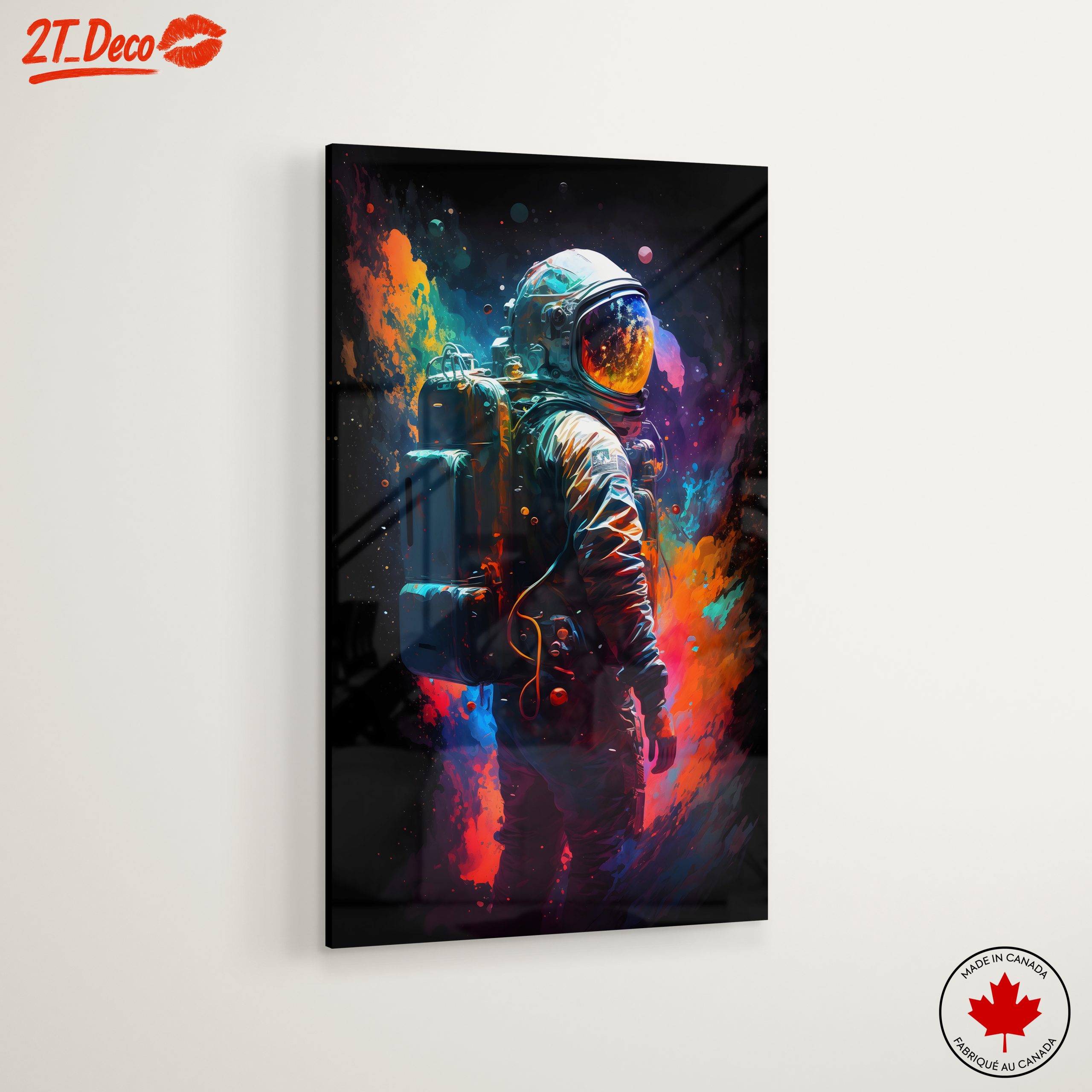 Vibrant Astronaut in Cosmic Space 2 - Image 6