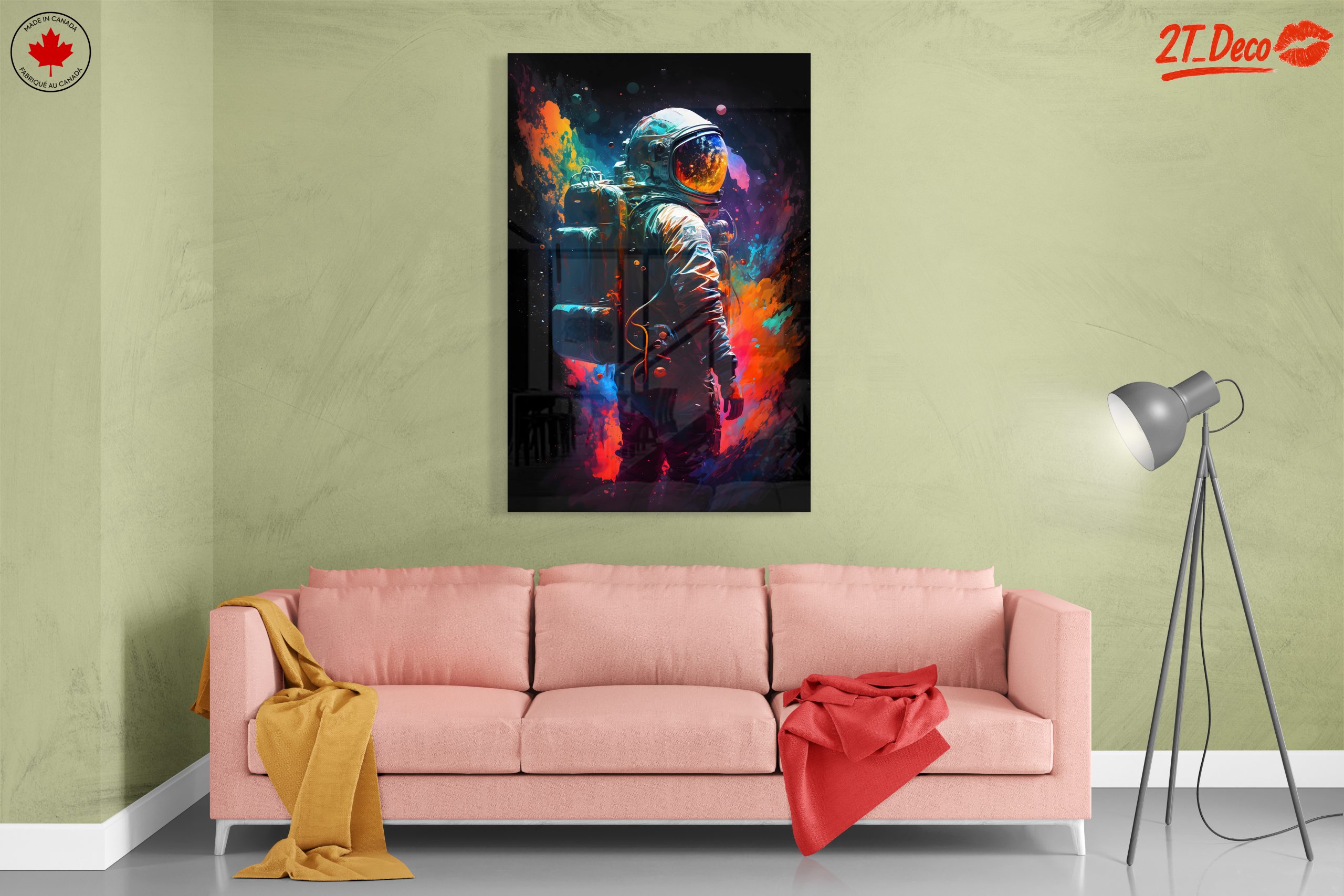 Vibrant Astronaut in Cosmic Space 2 - Image 7