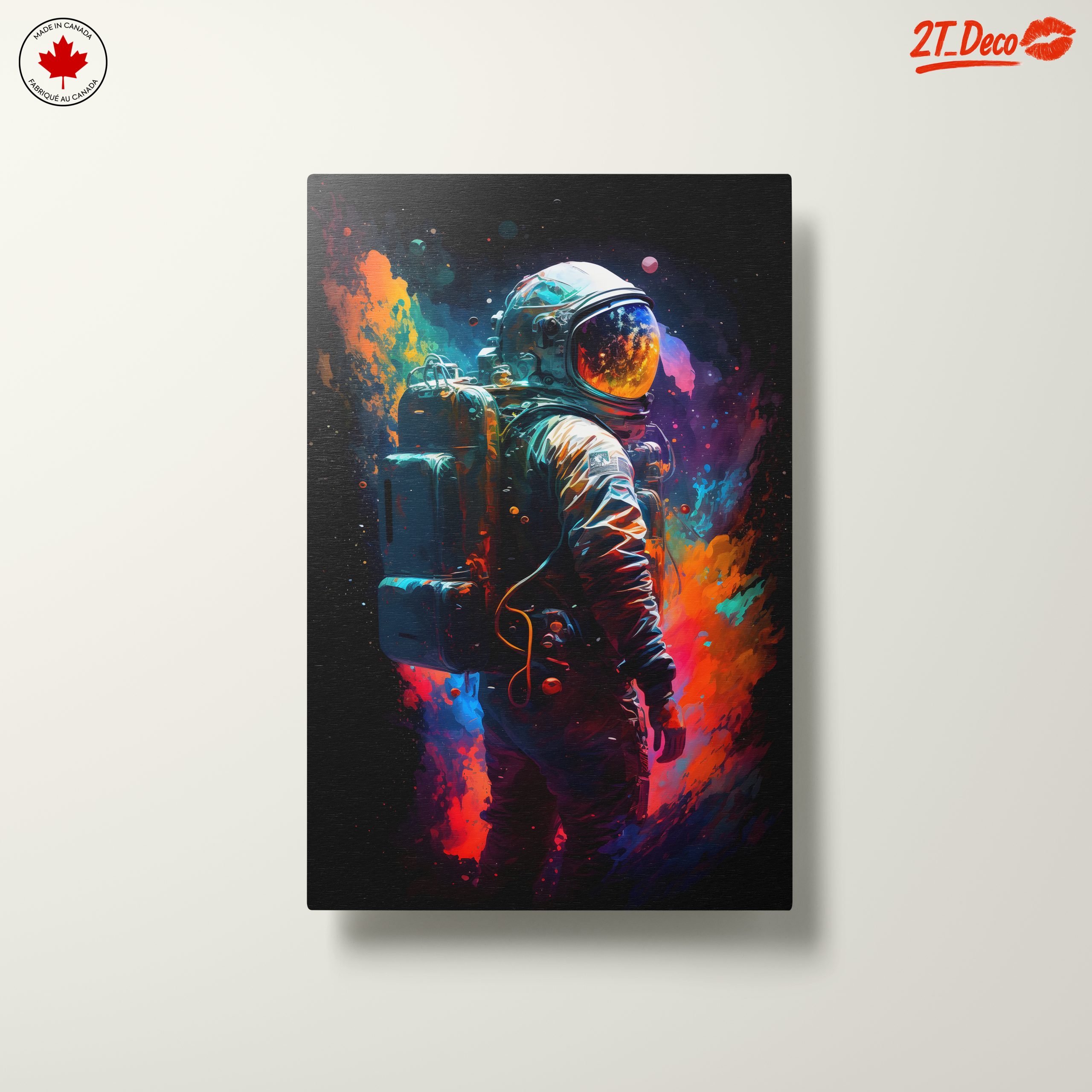 Vibrant Astronaut in Cosmic Space 2 - Image 10