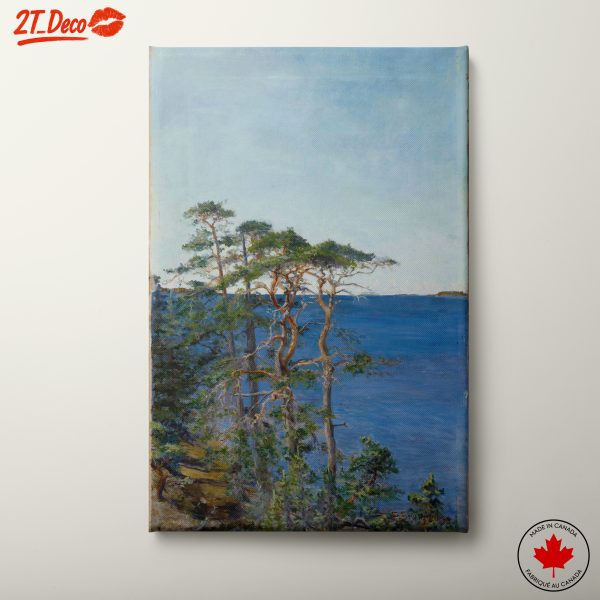 Serene Nature Landscape with Trees by Water