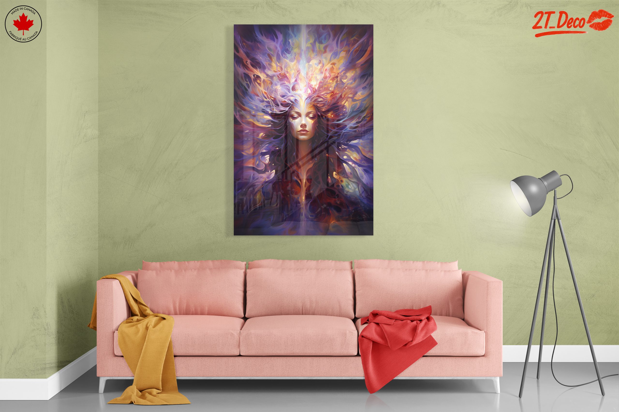 Abstract Contemporary Portrait with Vibrant Colors - Image 7