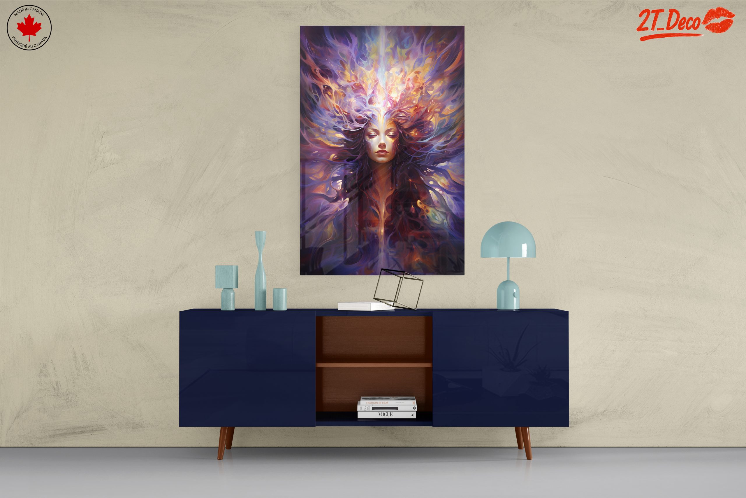 Abstract Contemporary Portrait with Vibrant Colors - Image 8