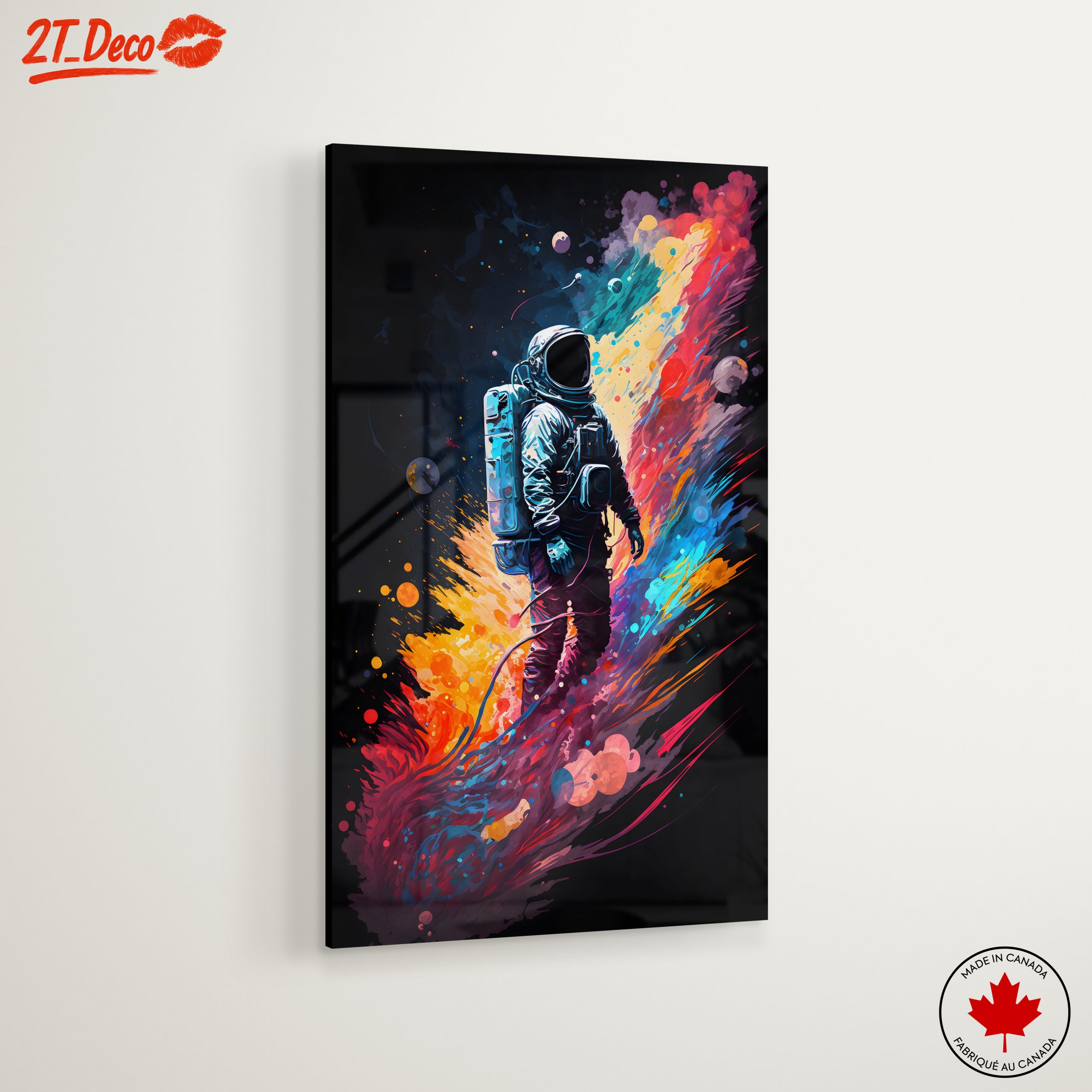 Vibrant Astronaut in Colorful Space - Image 6