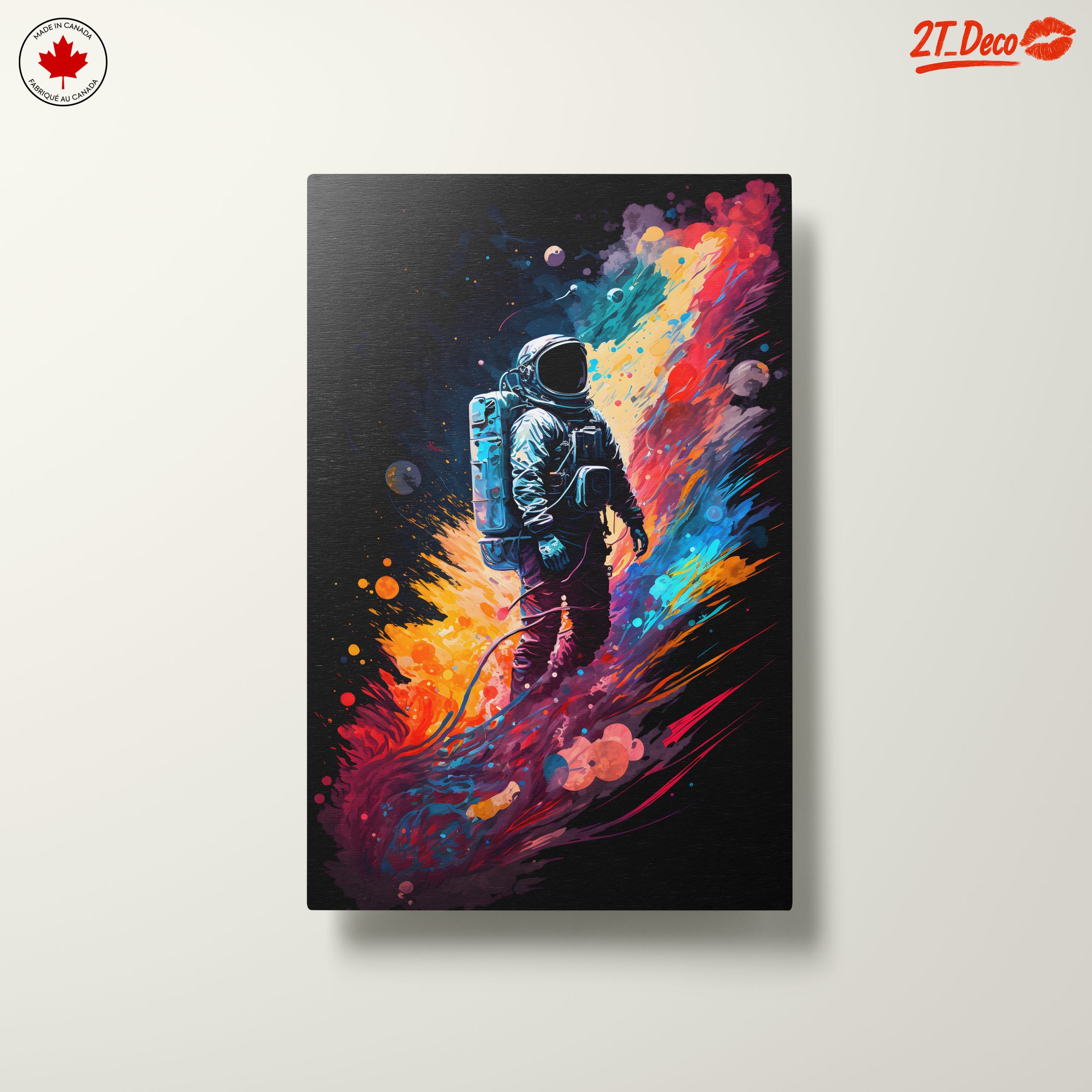Vibrant Astronaut in Colorful Space - Image 10