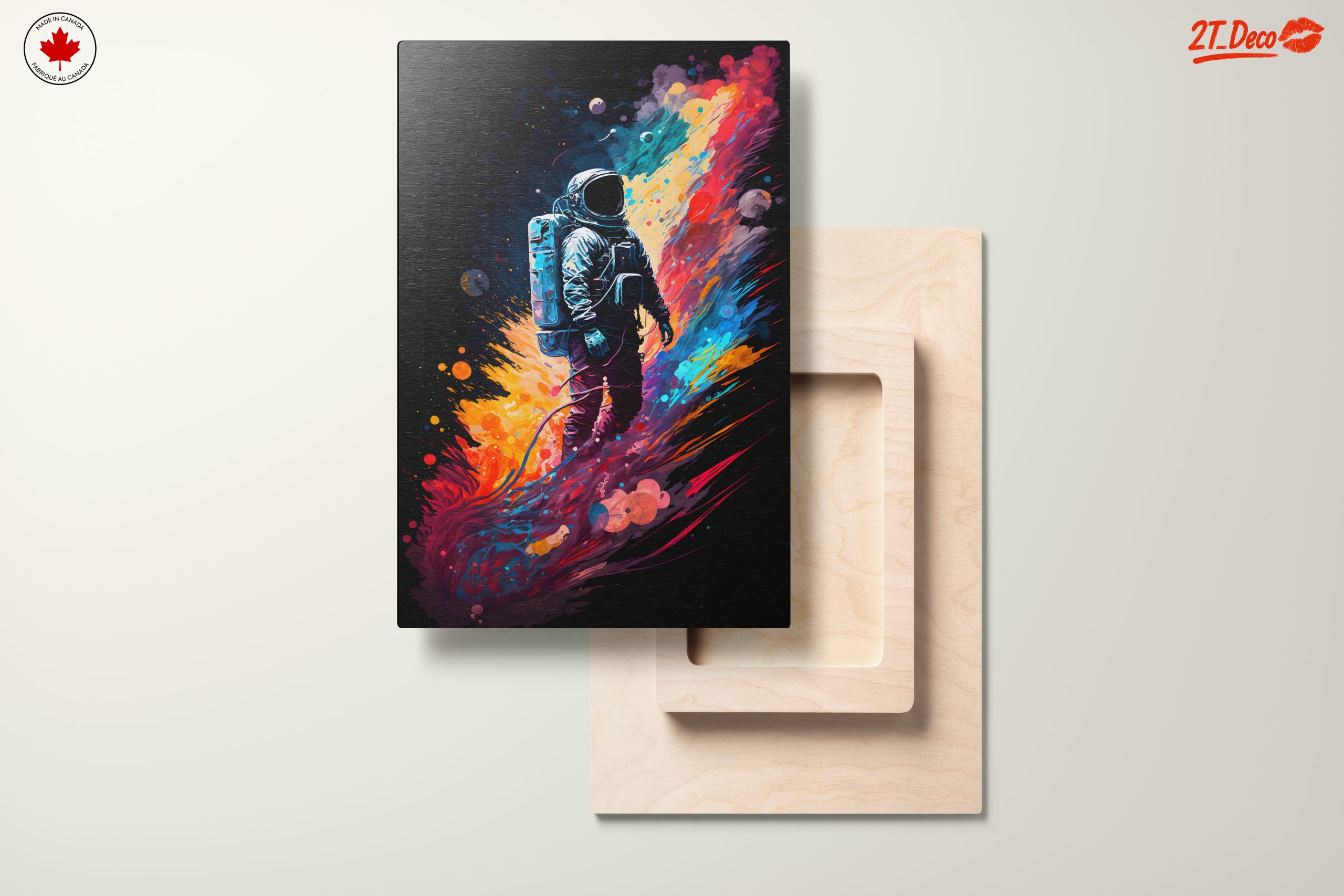 Vibrant Astronaut in Colorful Space - Image 11