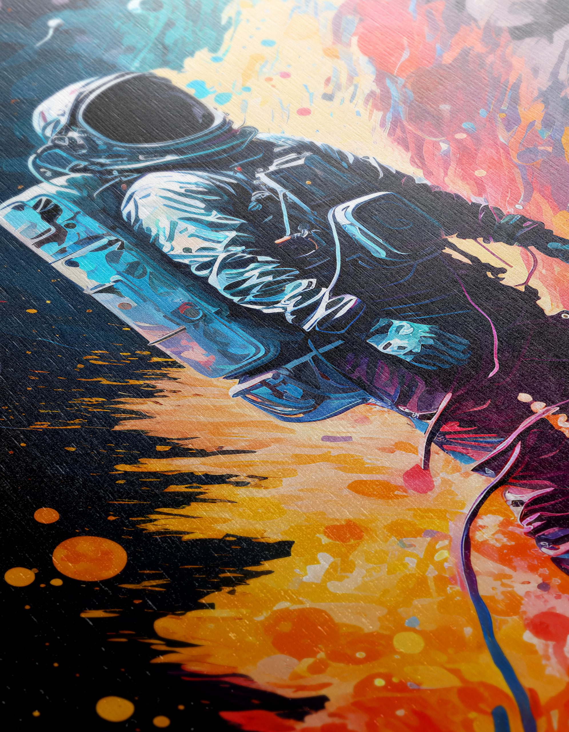 Vibrant Astronaut in Colorful Space - Image 12