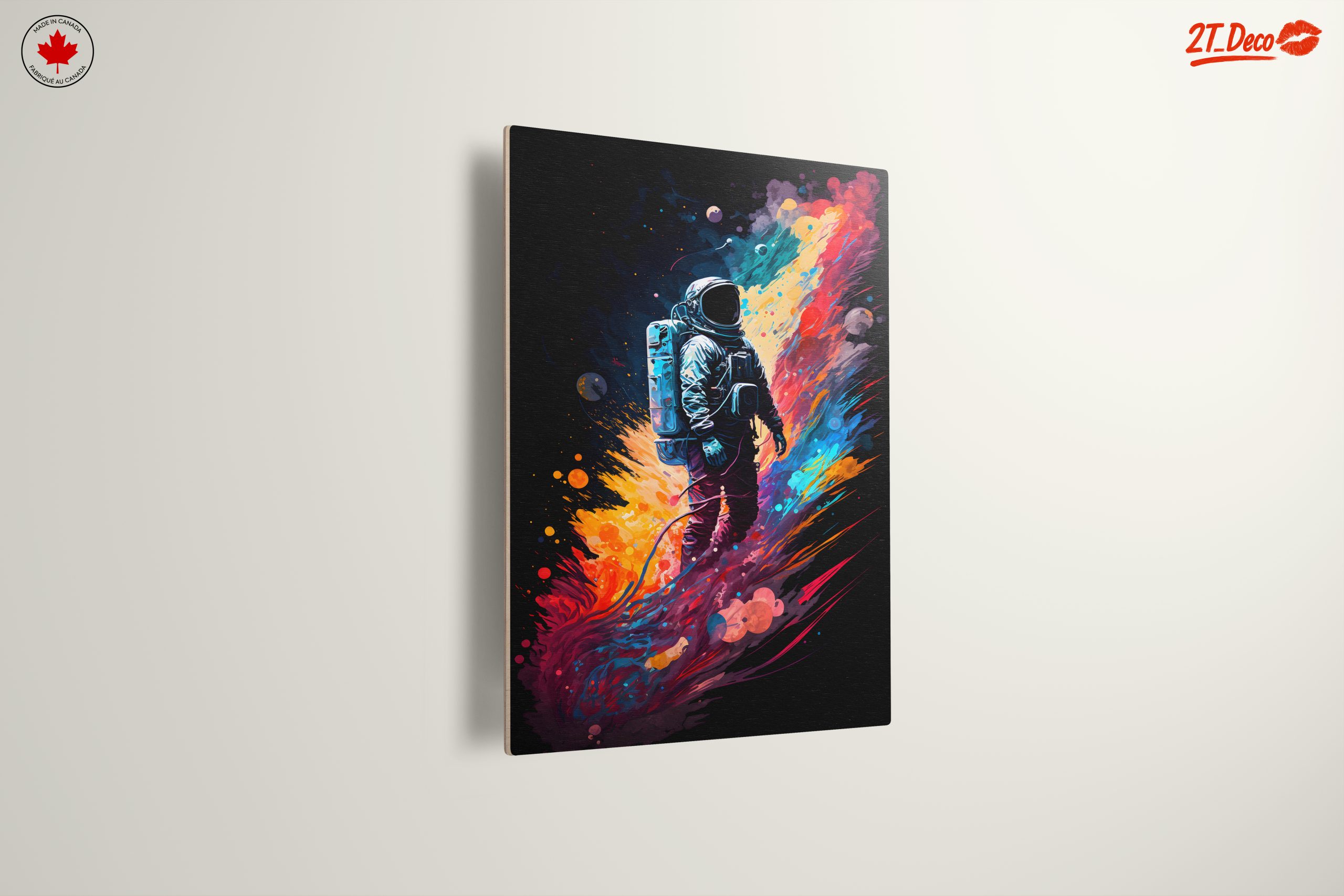 Vibrant Astronaut in Colorful Space - Image 13