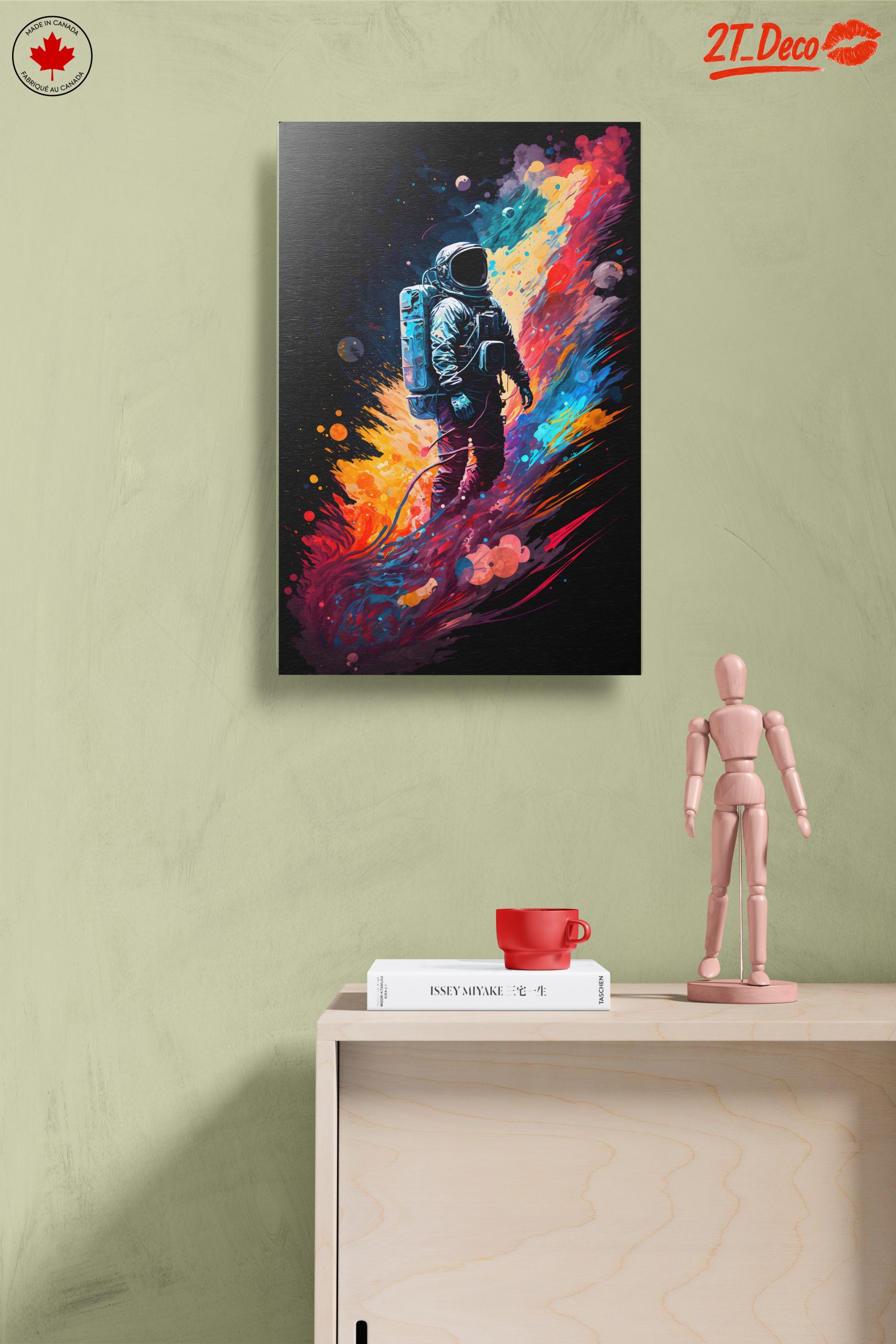 Vibrant Astronaut in Colorful Space - Image 14