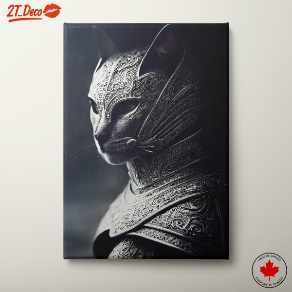 Intricate Stylized Cat Warrior Art