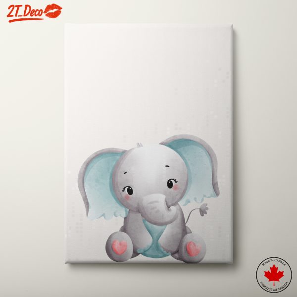 Adorable Cartoon Elephant Art