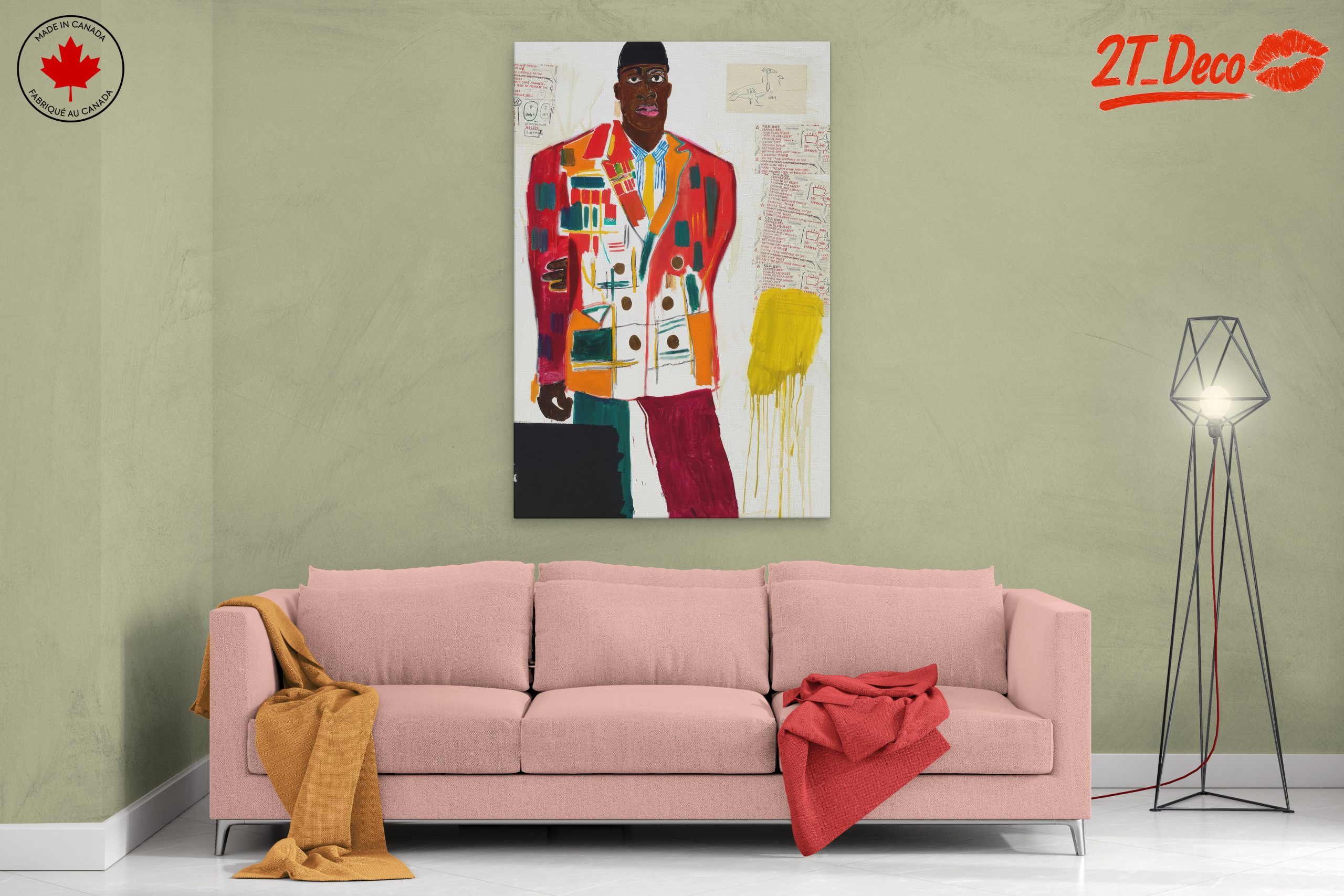 Vibrant Cultural Portrait with Bold Colors - Image 2
