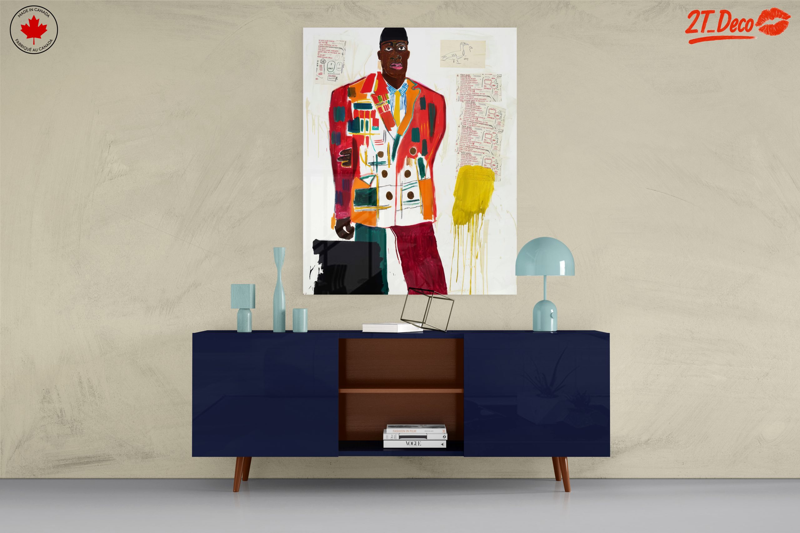 Vibrant Cultural Portrait with Bold Colors - Image 8