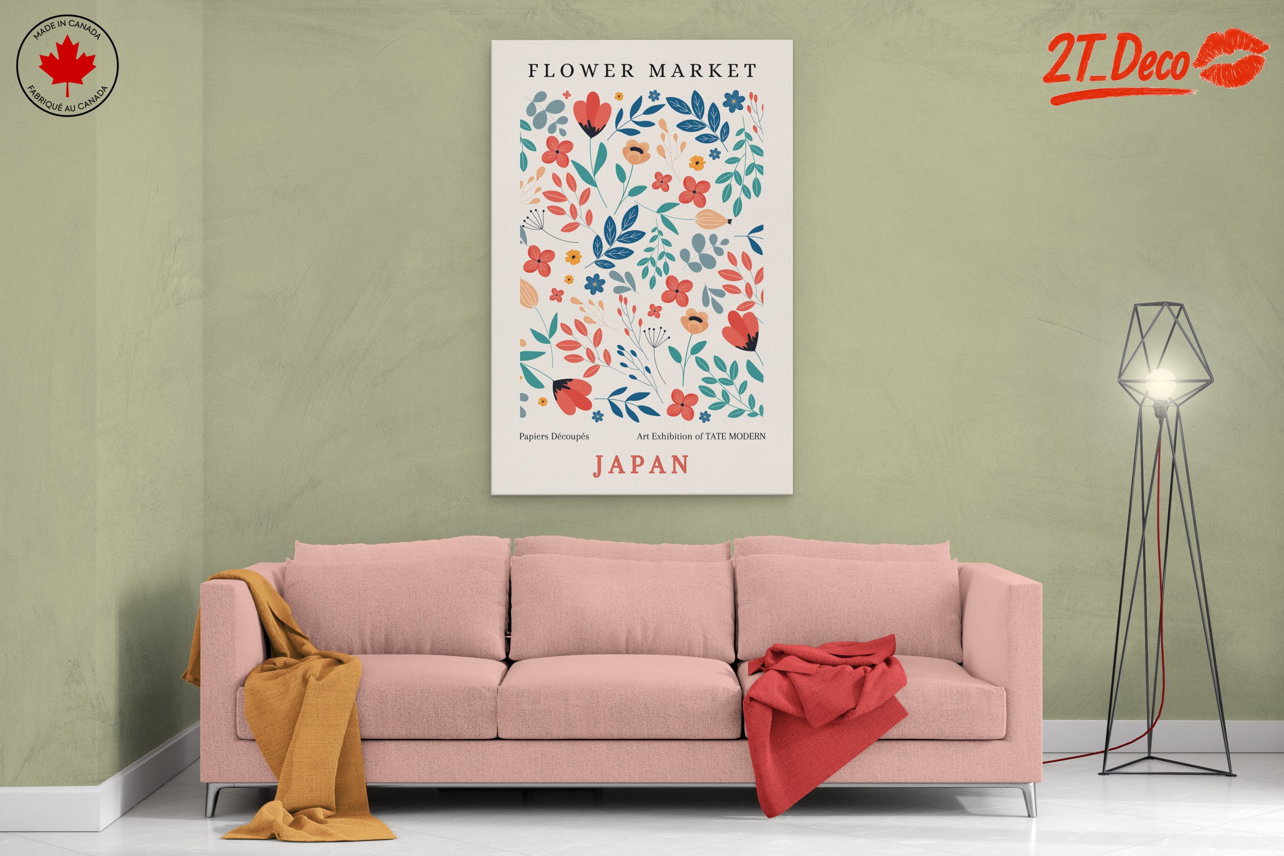 Flower Market Art with Colorful Floral Design - Image 2