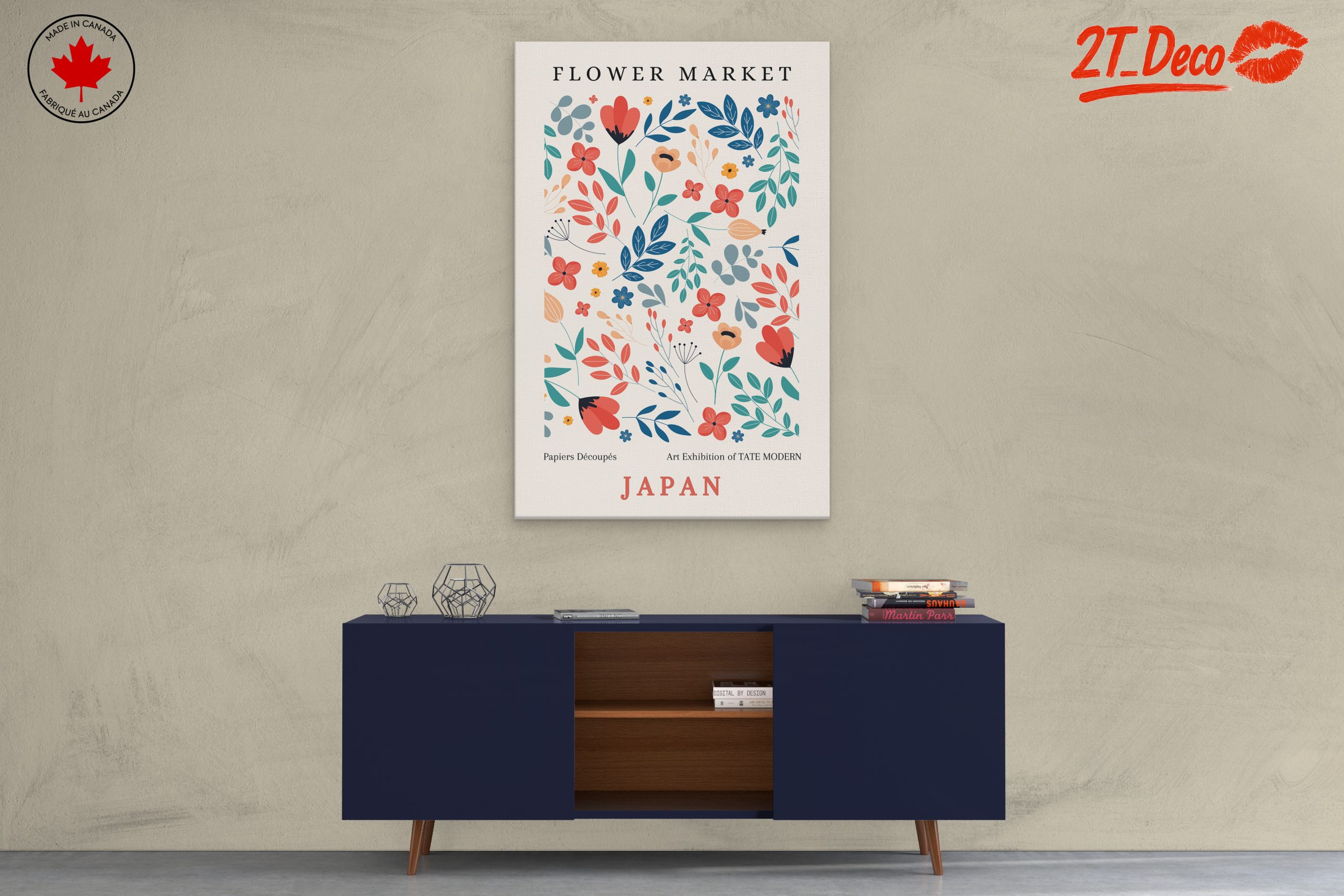 Flower Market Art with Colorful Floral Design - Image 3