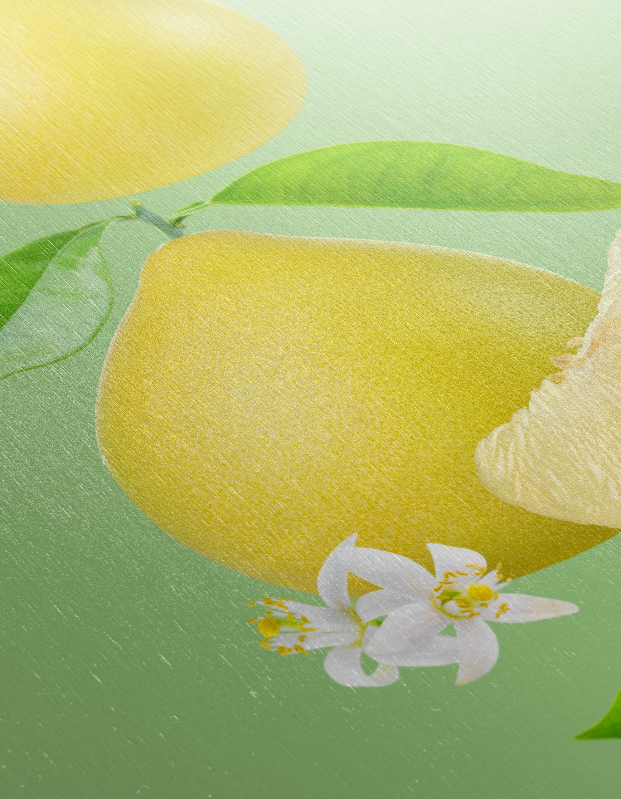 Stylized Yellow Pears and Flowers Art - Image 12
