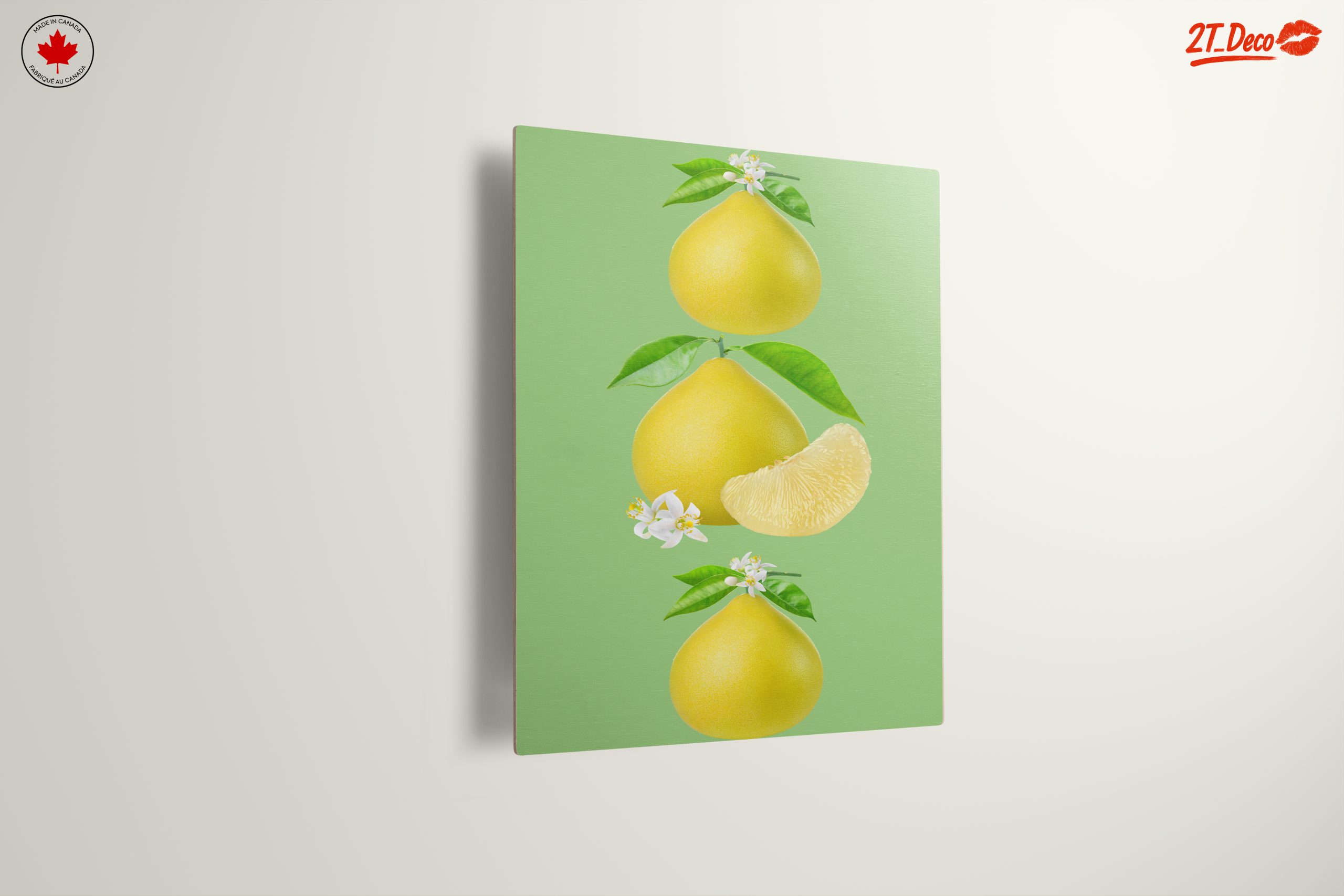 Stylized Yellow Pears and Flowers Art - Image 13