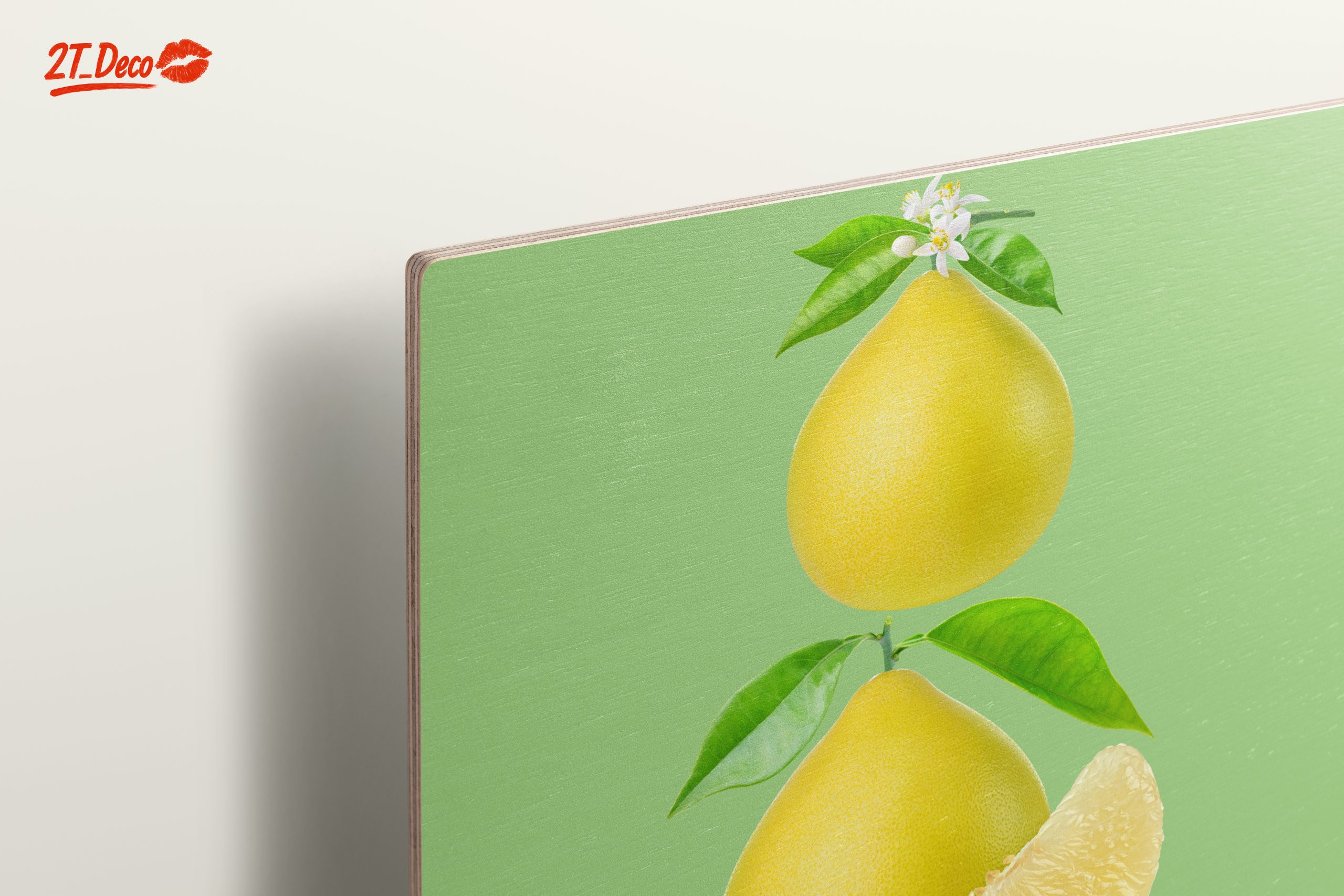 Stylized Yellow Pears and Flowers Art - Image 15