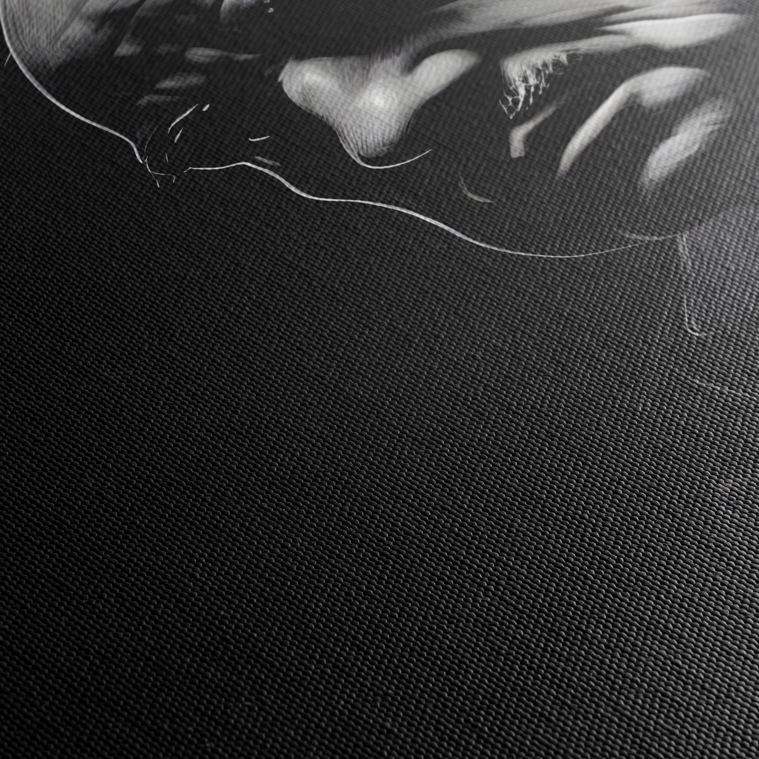 Classic Cinema Character Artwork in Monochrome - Image 5