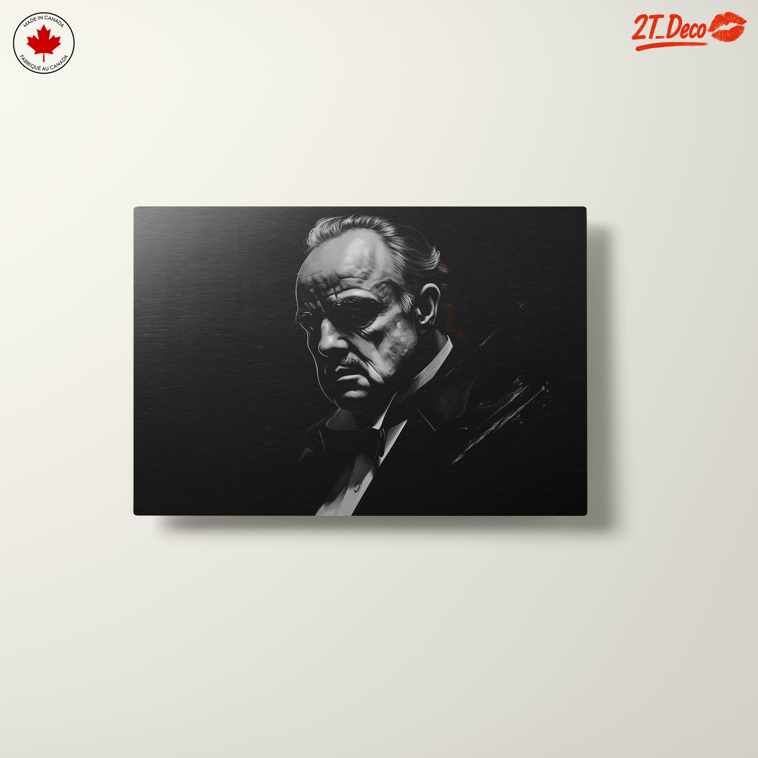 Classic Cinema Character Artwork in Monochrome - Image 10