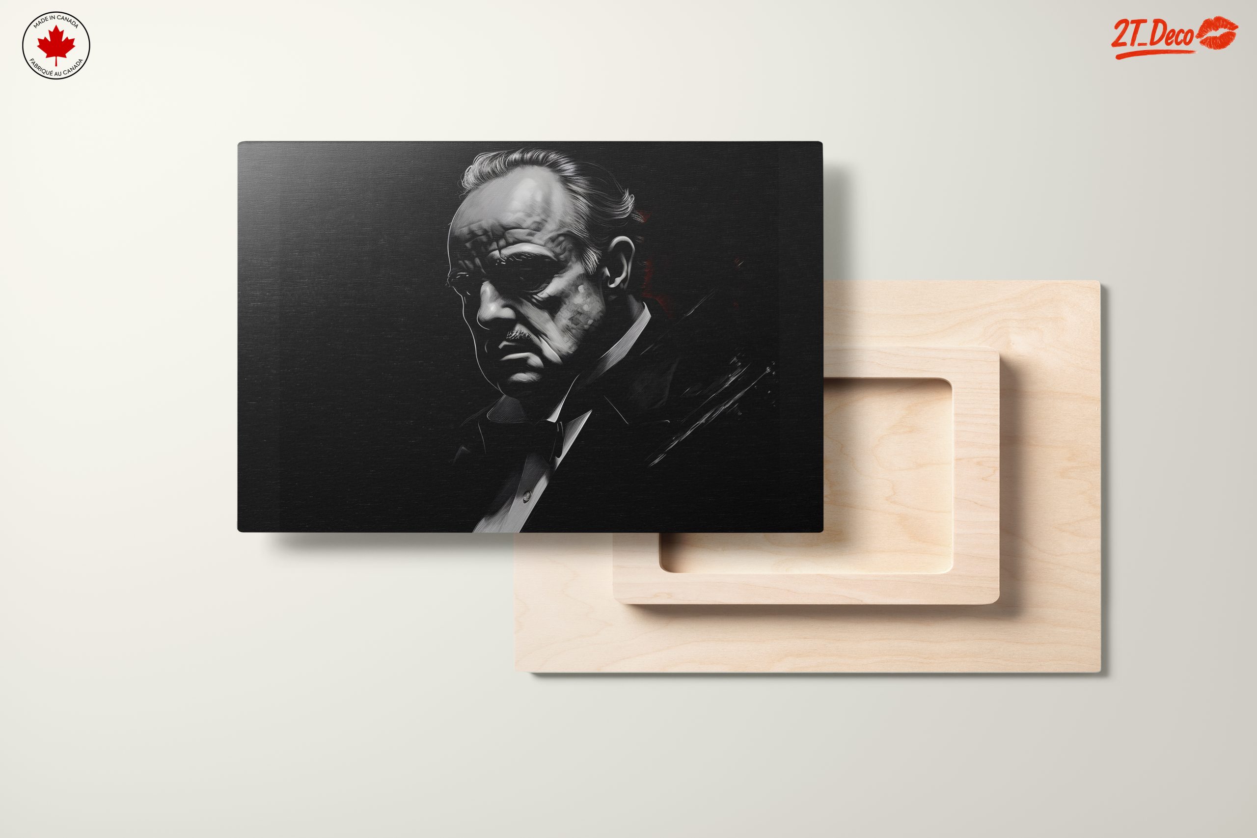 Classic Cinema Character Artwork in Monochrome - Image 11