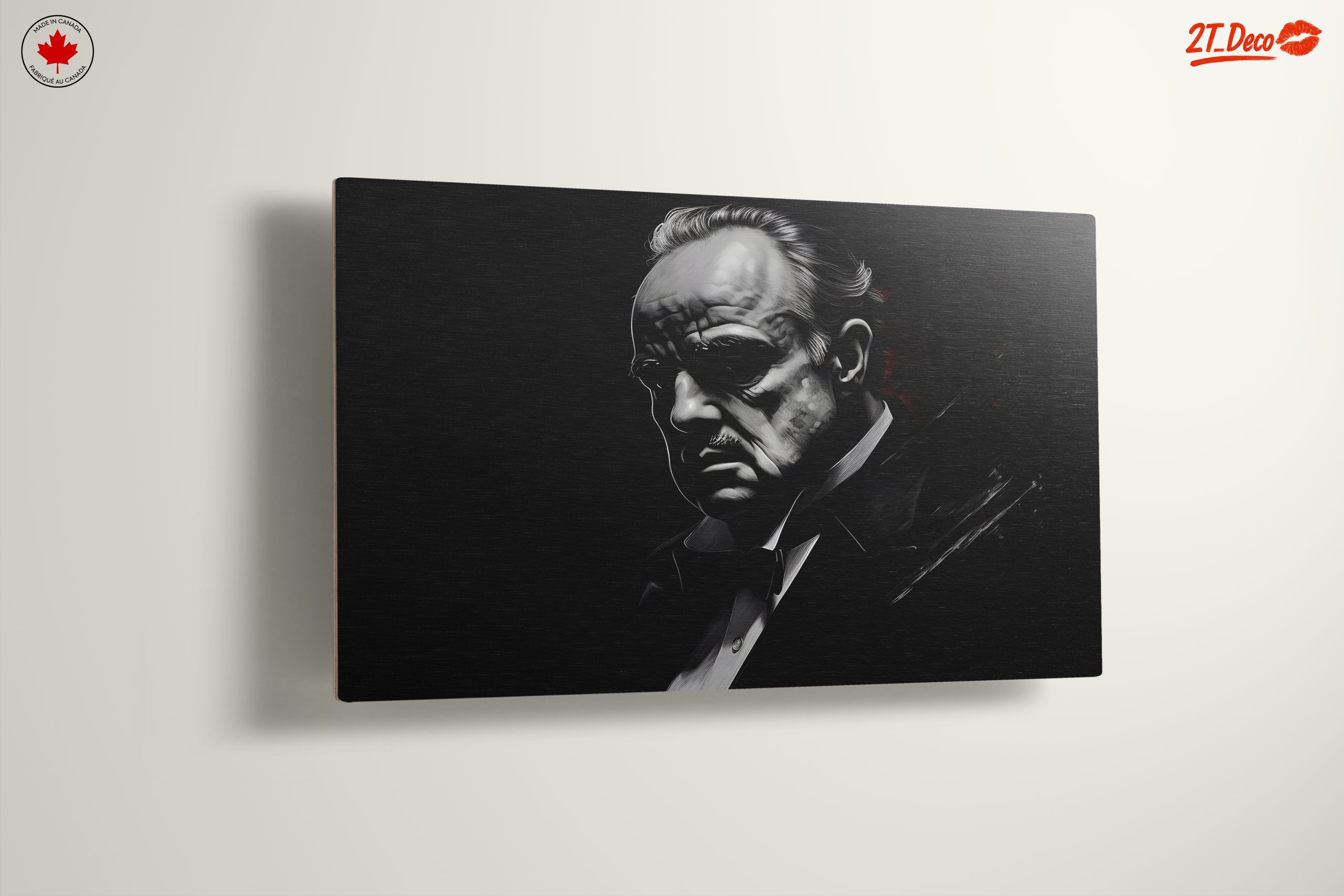 Classic Cinema Character Artwork in Monochrome - Image 13