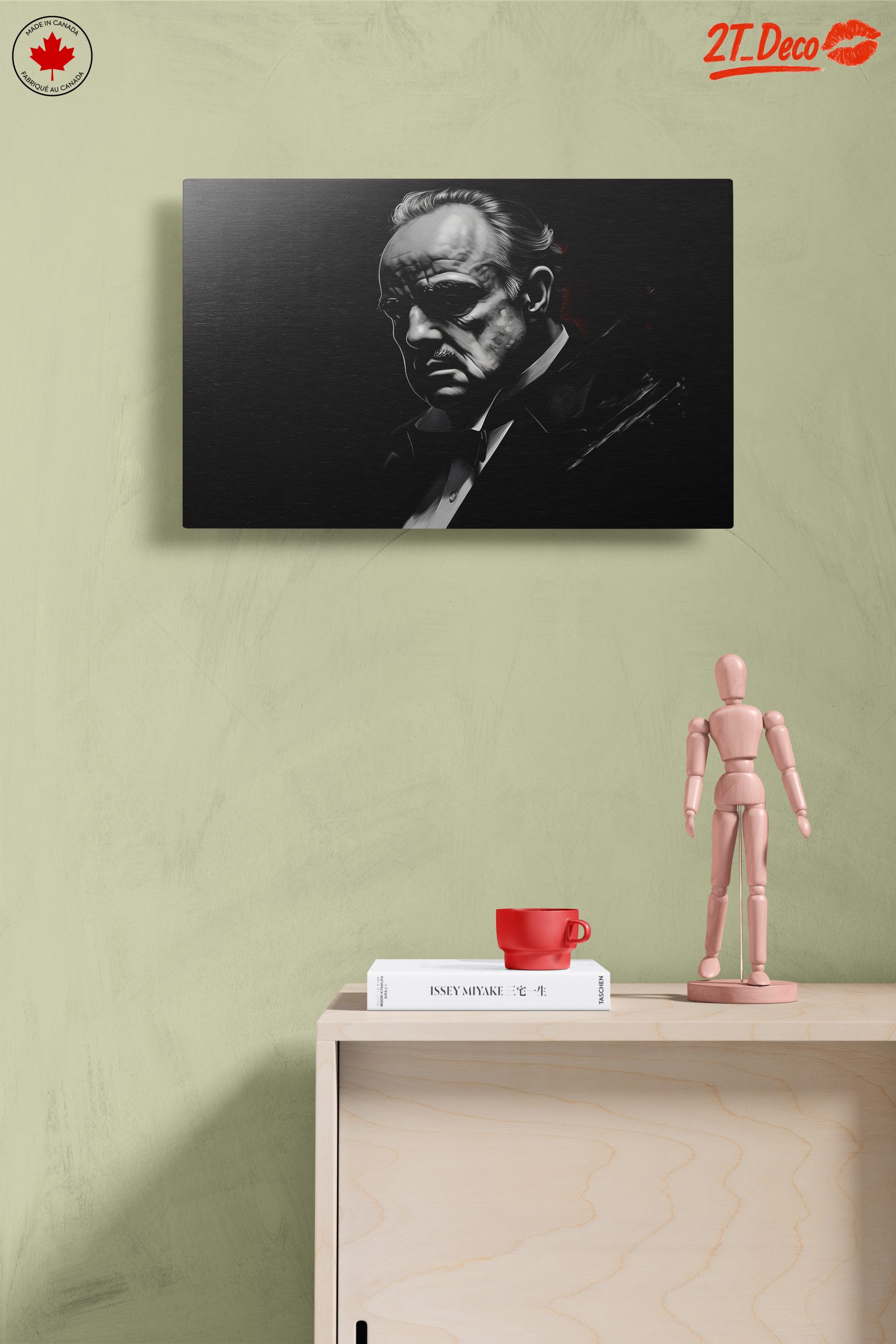 Classic Cinema Character Artwork in Monochrome - Image 14