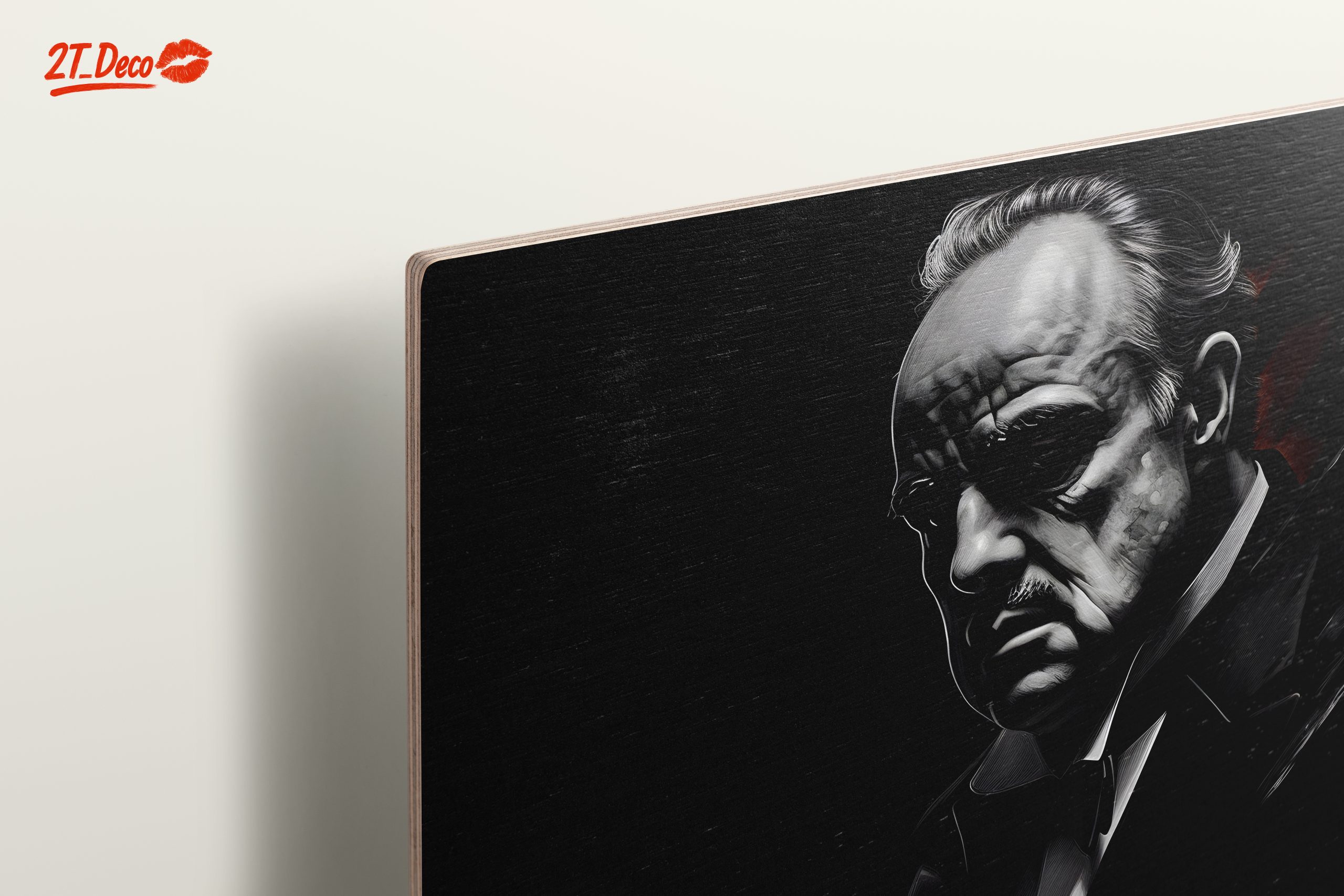 Classic Cinema Character Artwork in Monochrome - Image 15
