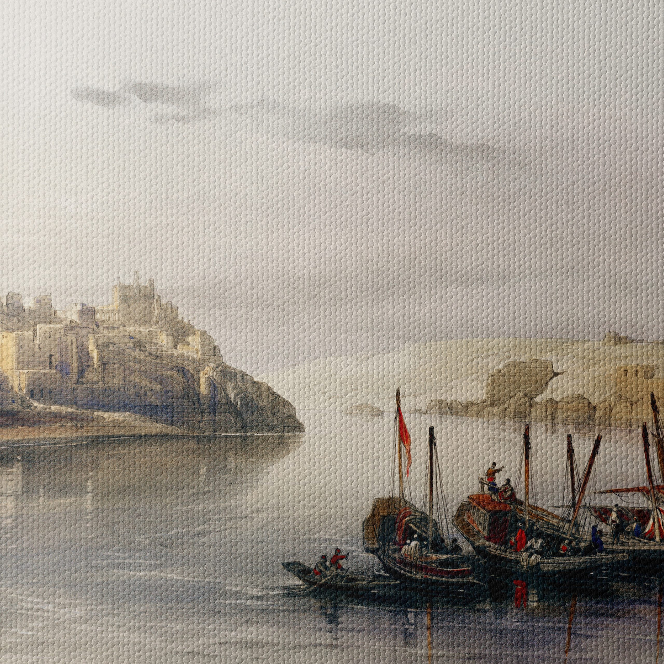 Historical River Scene with Egyptian Boats - Image 4