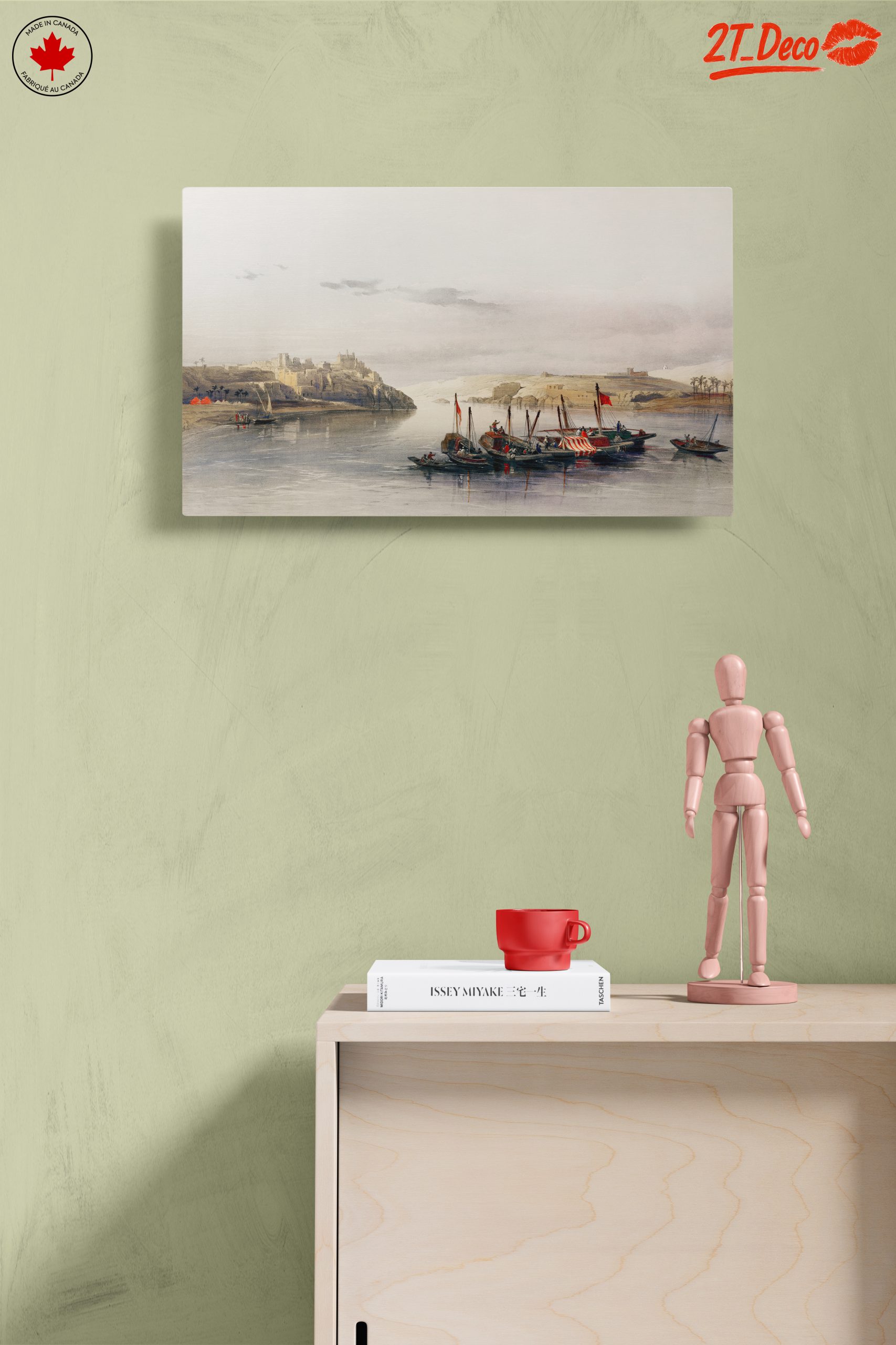 Historical River Scene with Egyptian Boats - Image 14
