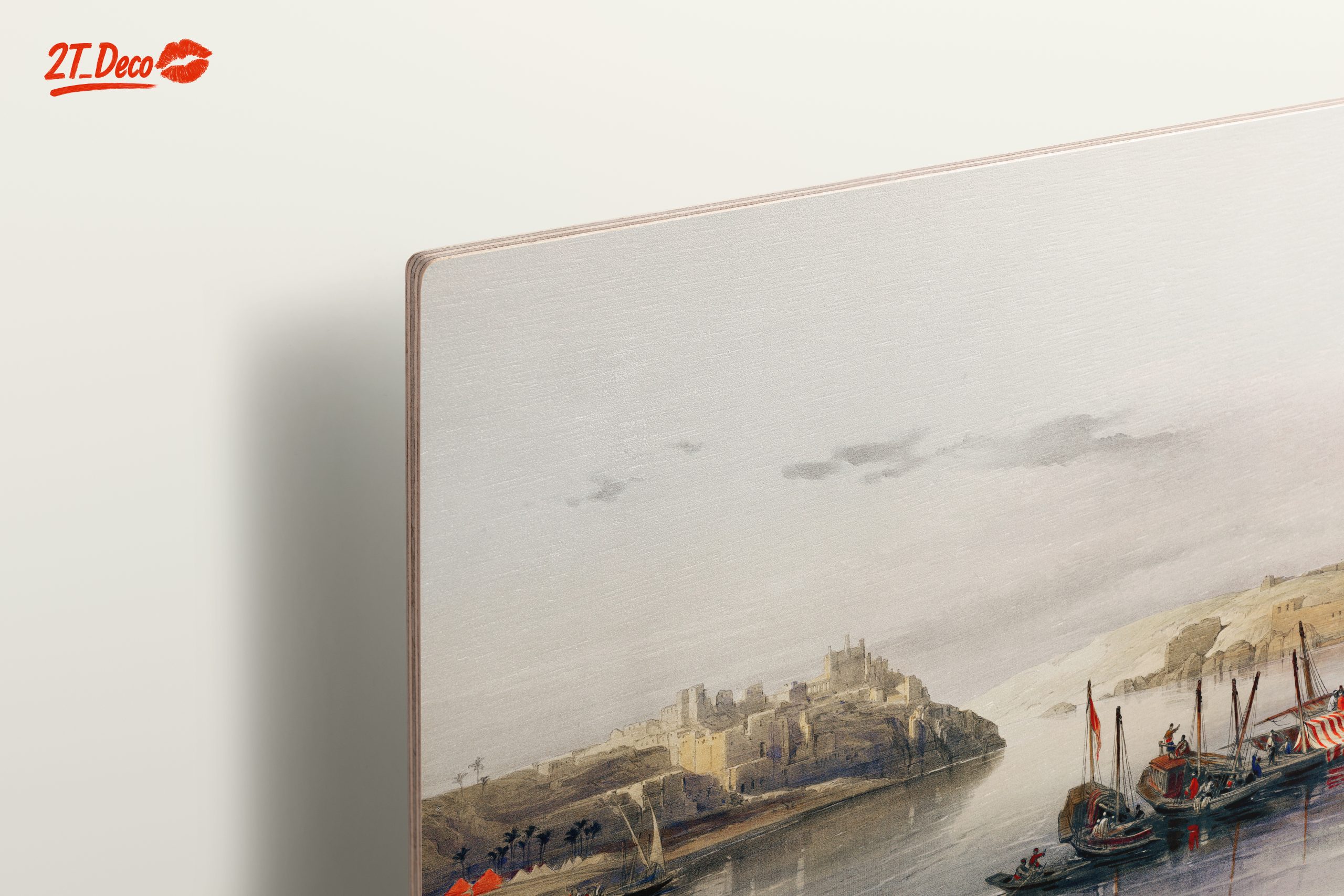 Historical River Scene with Egyptian Boats - Image 15