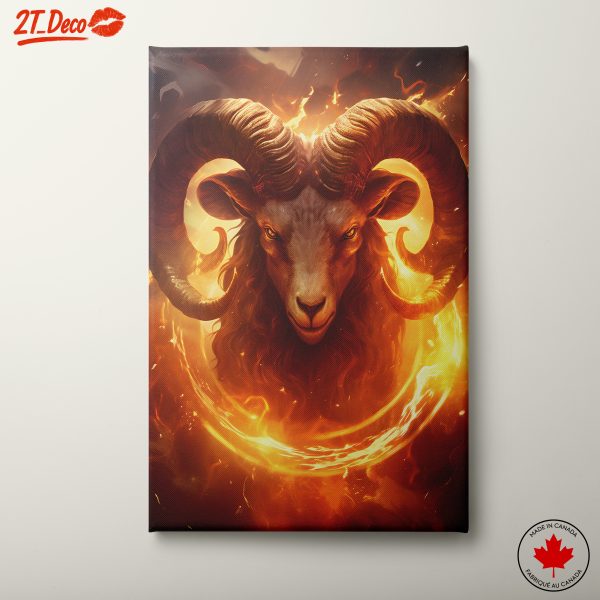 Fiery Mythical Ram Artwork