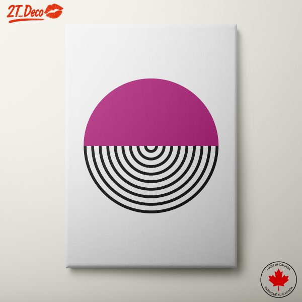 Geometric Abstract Art with Circular Patterns 3