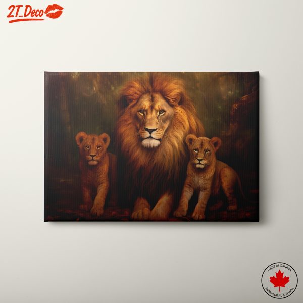 Majestic Lion Family Art 4