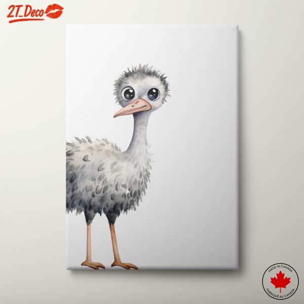 Charming Ostrich Illustration for Kids