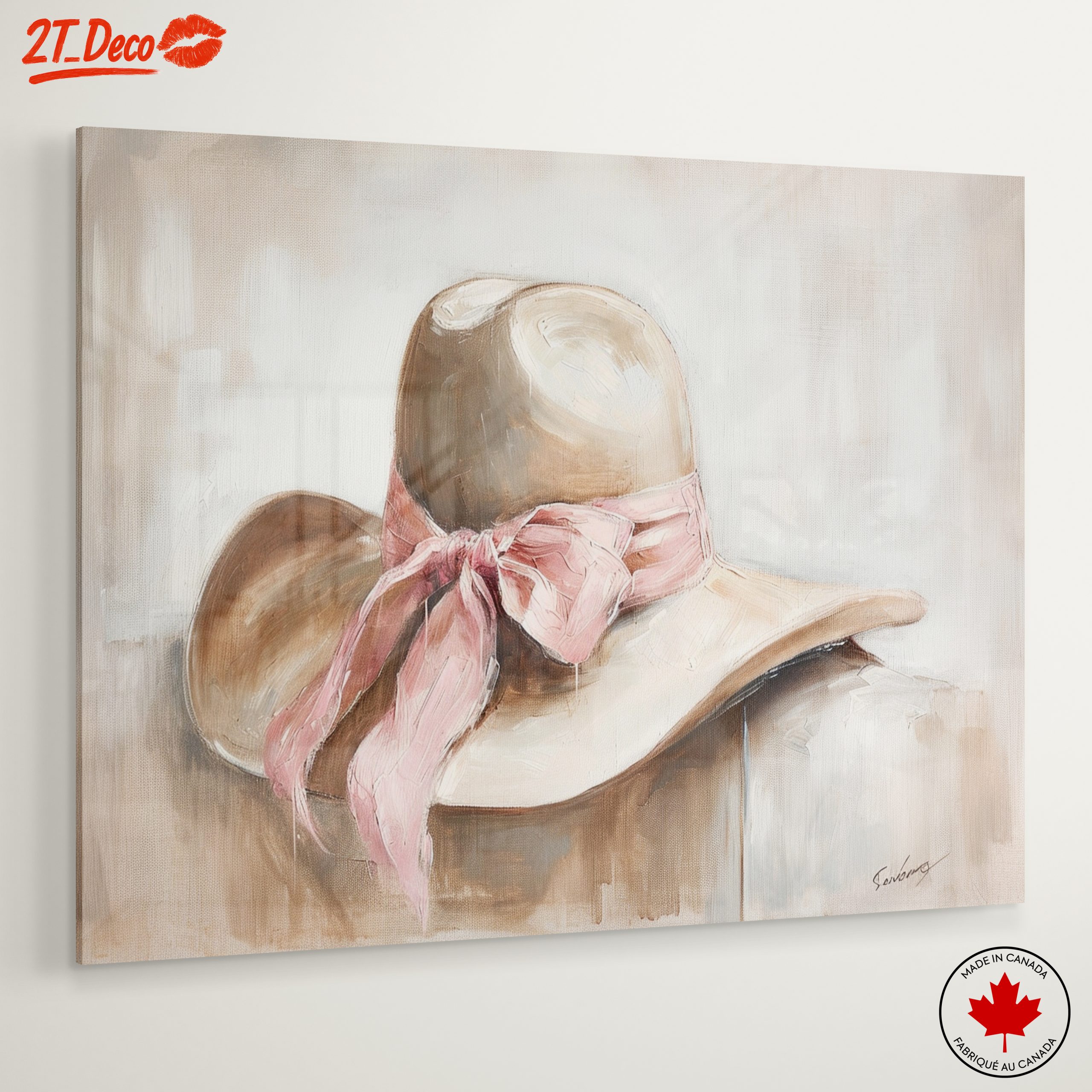 Chic and Elegant Hat Artwork for Home Décor - Image 6