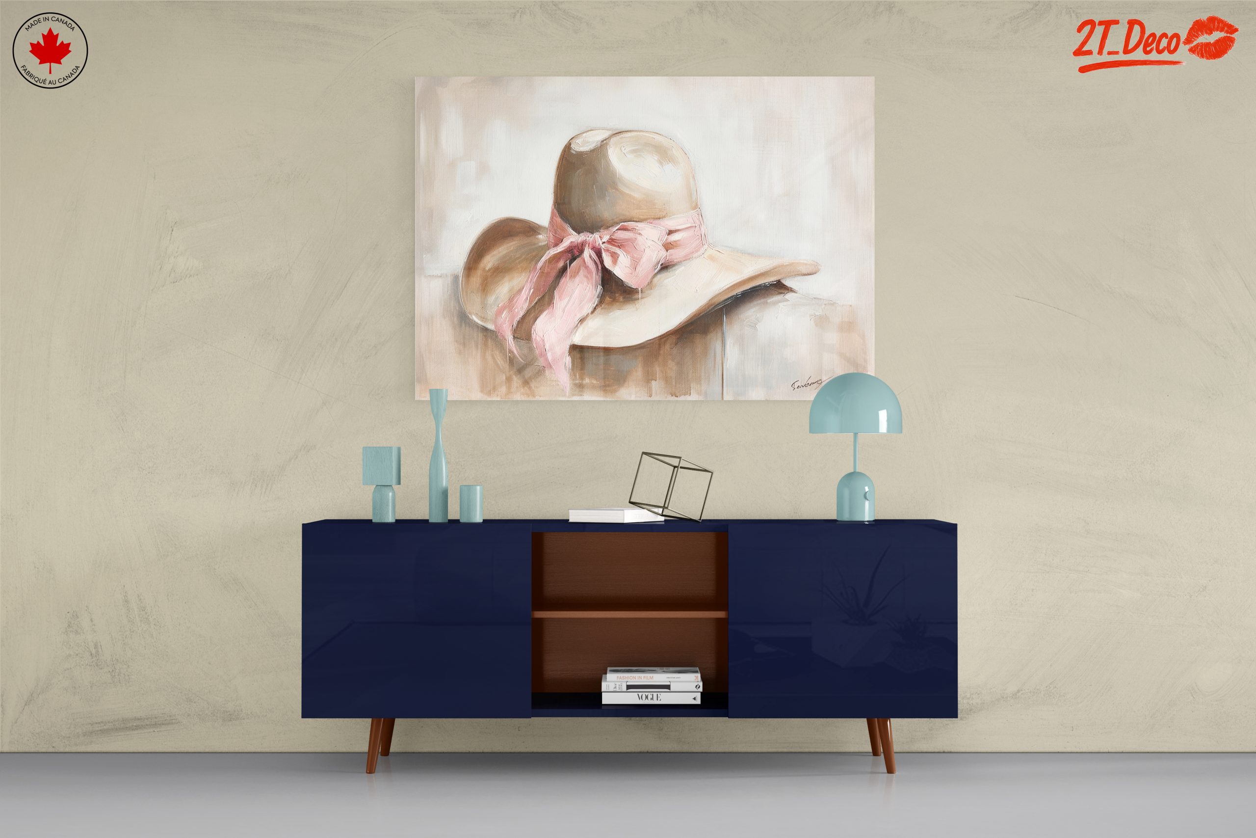 Chic and Elegant Hat Artwork for Home Décor - Image 8
